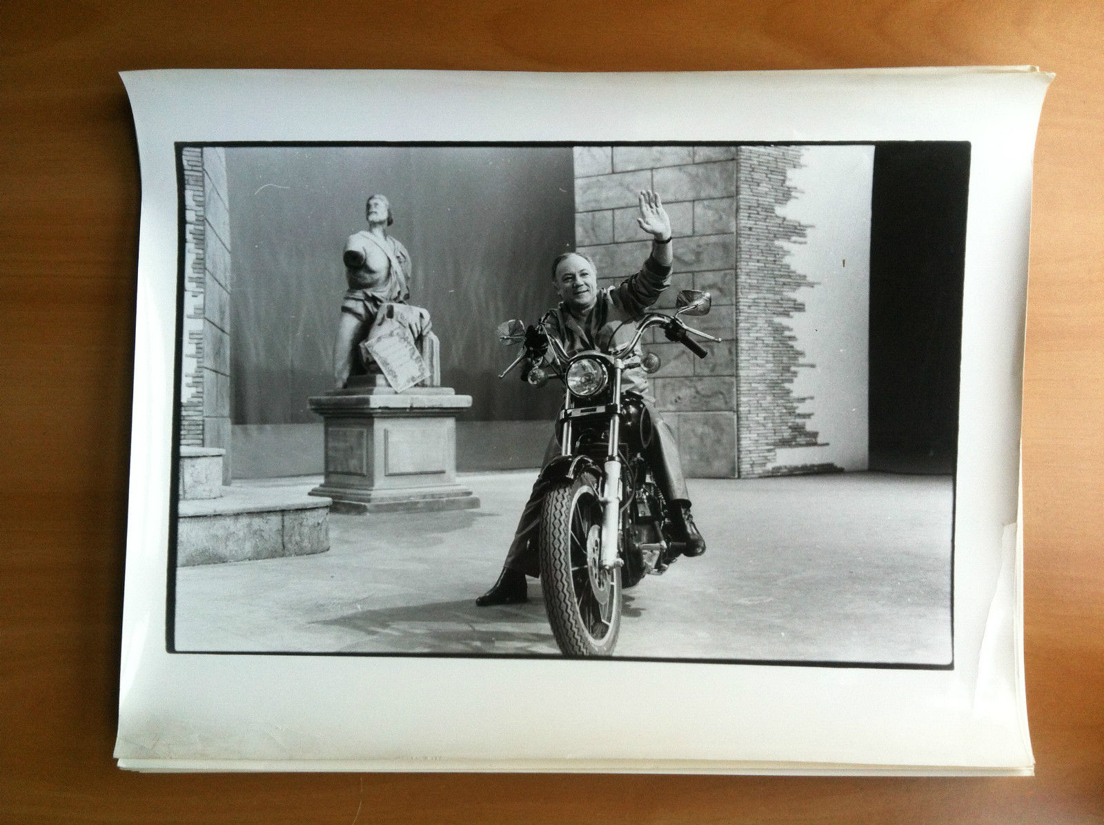 Fotografia originale Claudio Villa su Harley Davidson anni '80 - …