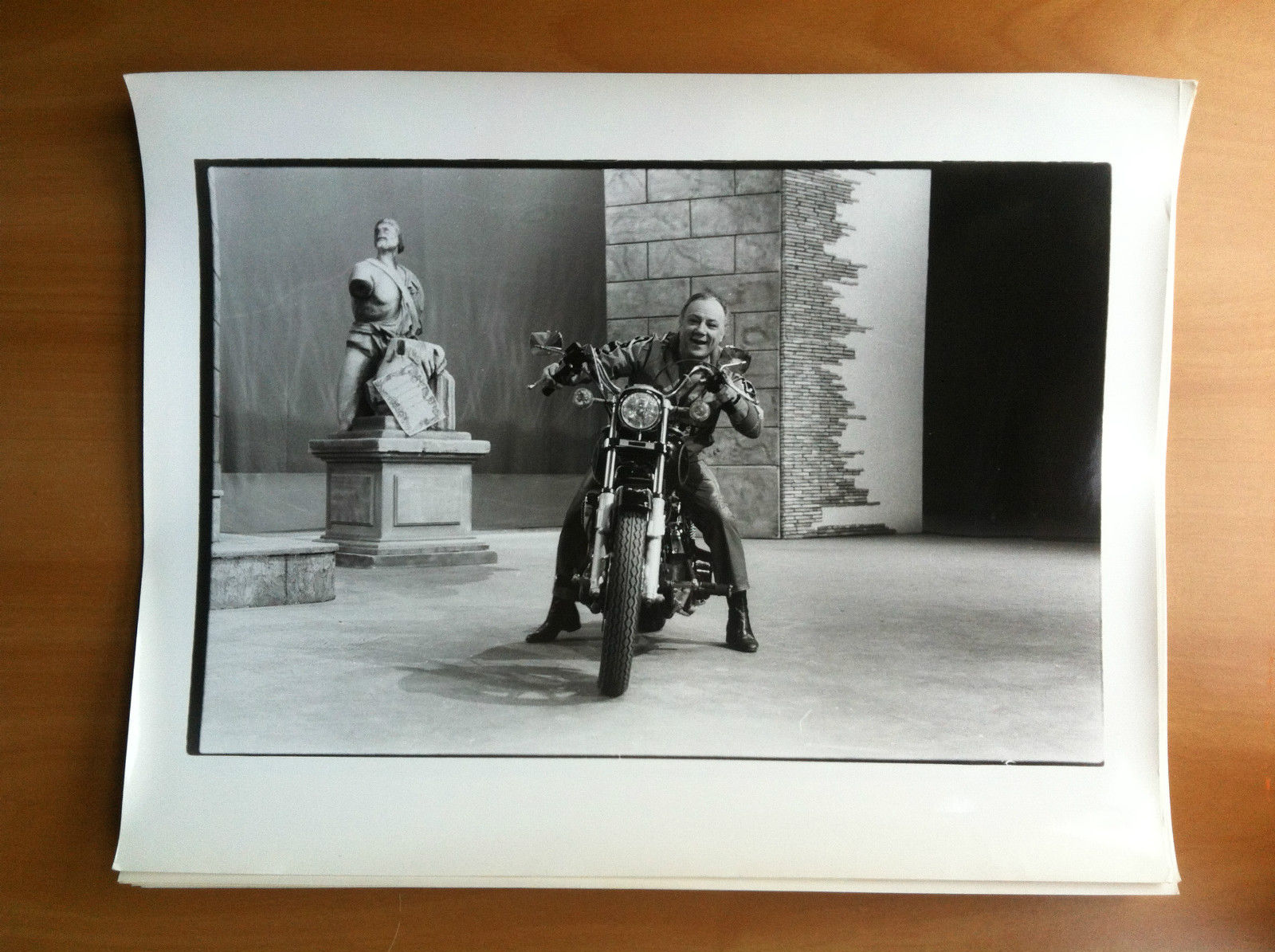 Fotografia originale Claudio Villa su Harley Davidson anni '80 - …