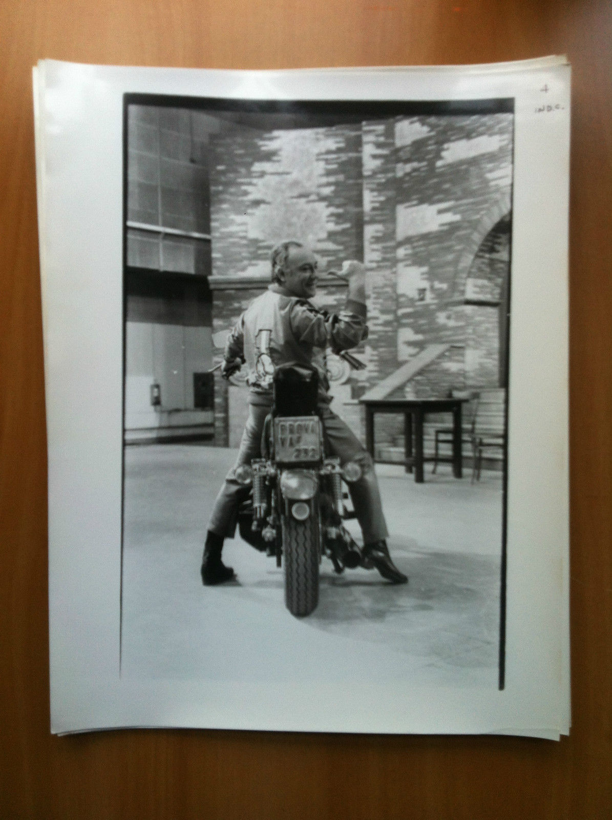Fotografia originale Claudio Villa su Harley Davidson anni '80 - …