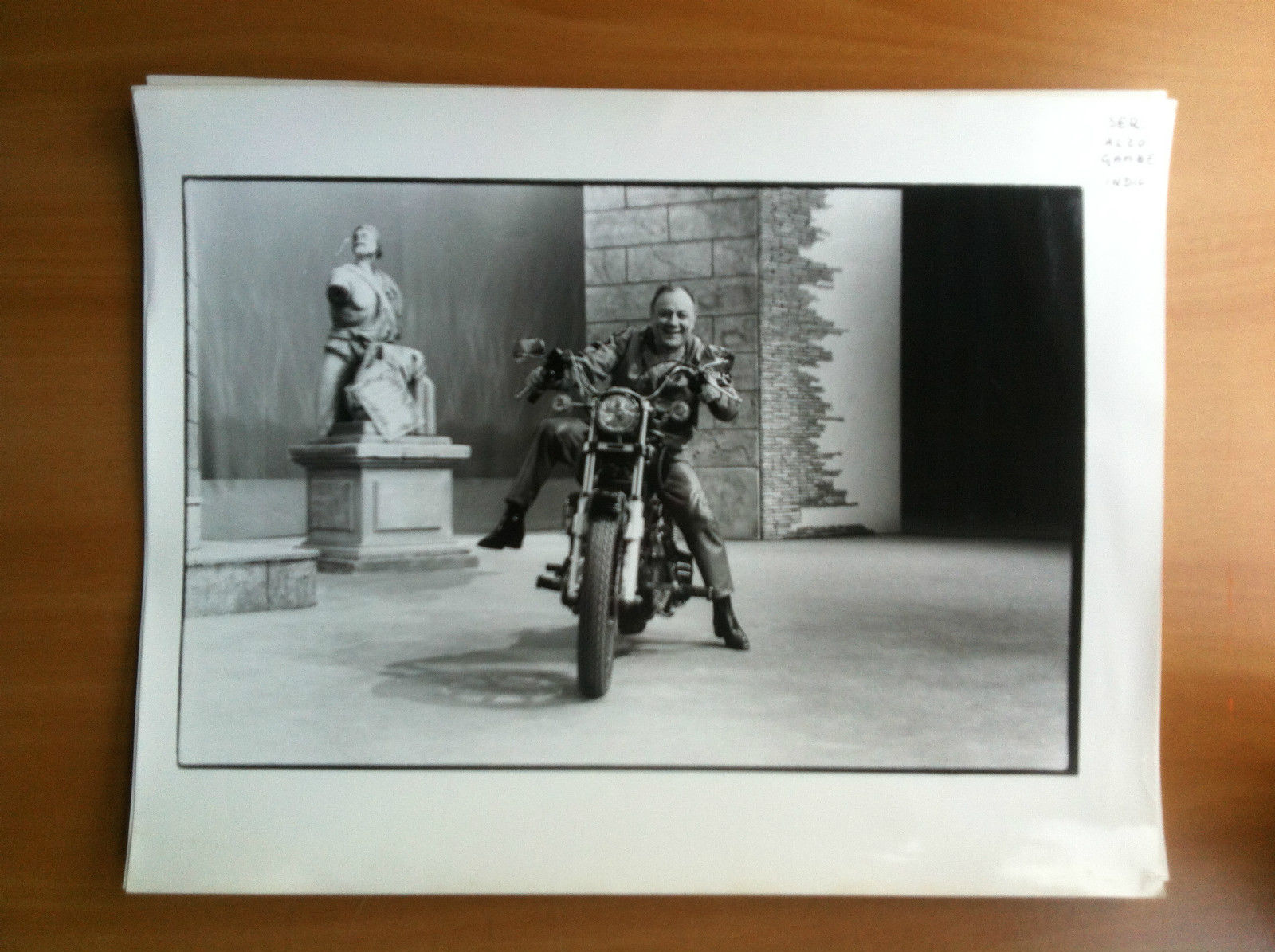 Fotografia originale Claudio Villa su Harley Davidson anni '80 - …