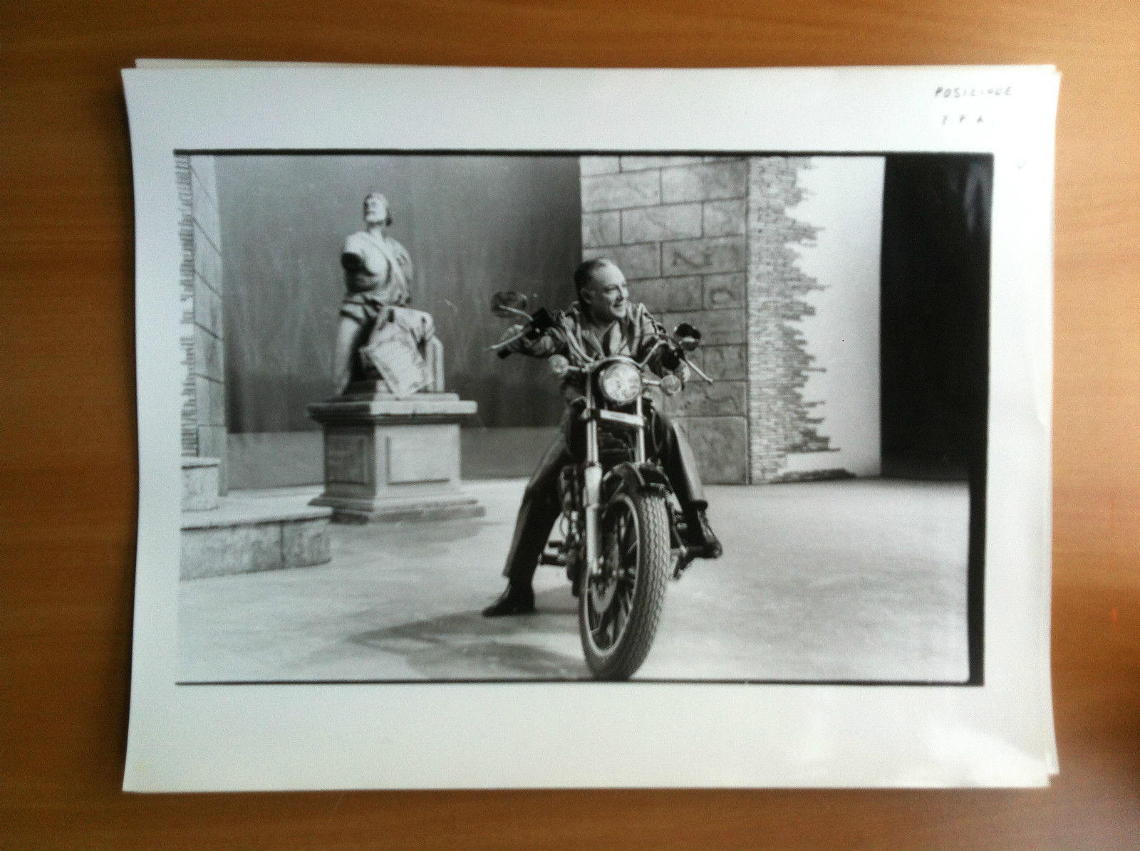 Fotografia originale Claudio Villa su Harley Davidson anni '80 - …