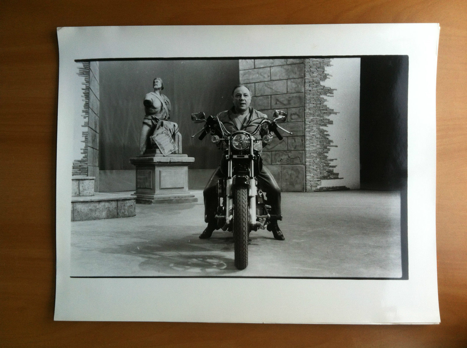 Fotografia originale Claudio Villa su Harley Davidson anni '80 - …