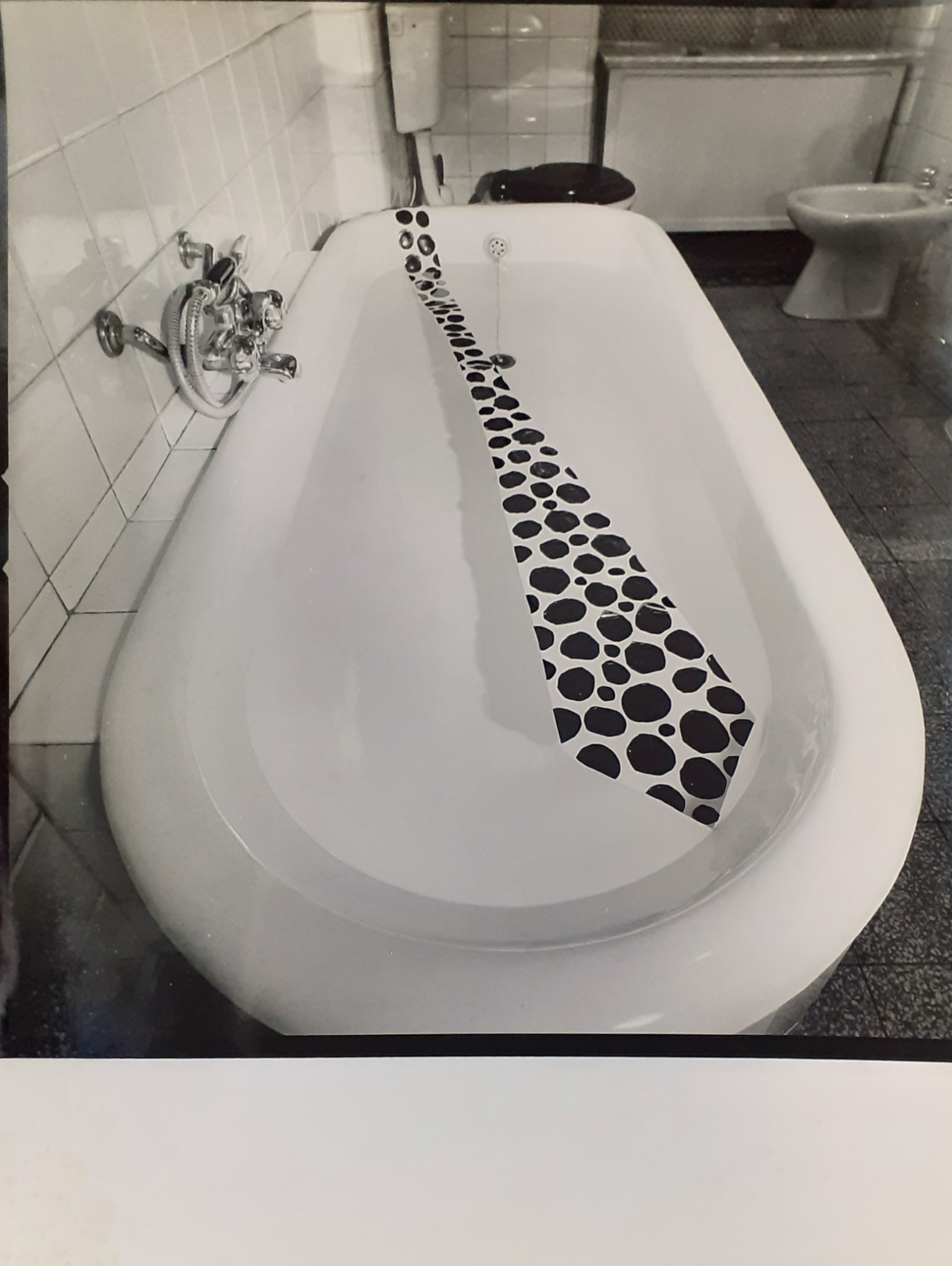 Fotografia originale di E. Cattaneo Enrico Baj Galleria Marconi 1969