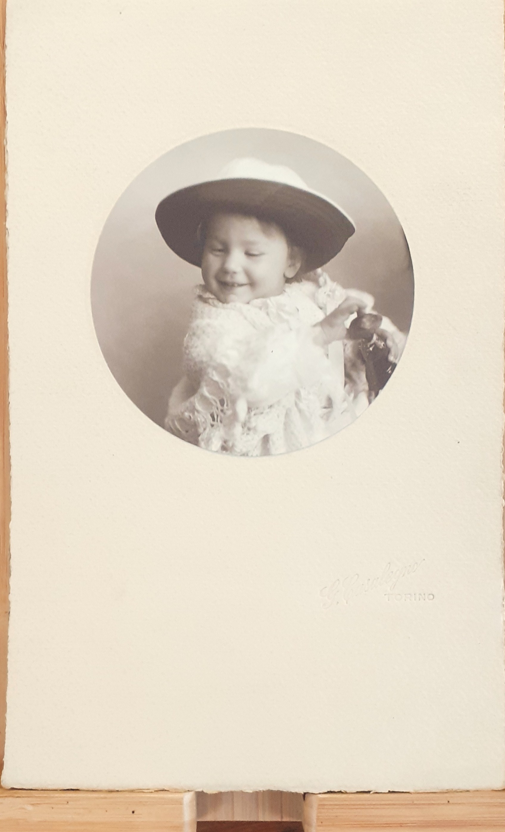 Fotografia originale di Giuseppe Casalegno "Ritratto di bimba" 1930 ca.