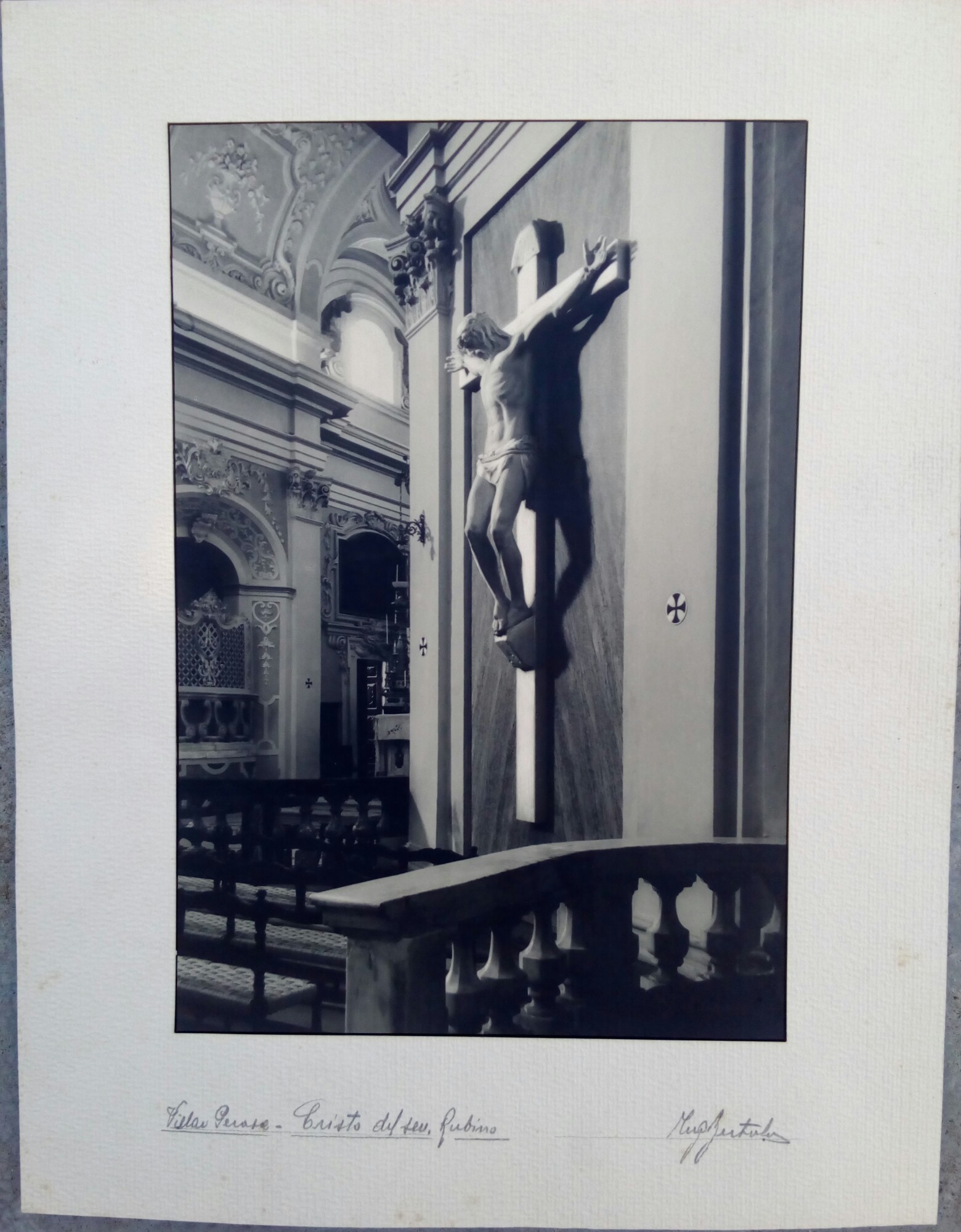 fotografia originale di Pietro Bertolone Villar Perosa Cristo del Sen. …