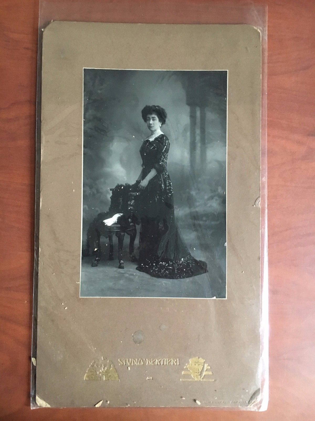 Fotografia originale Francesca Bertini Studio Bertieri Torino 1910 o1916