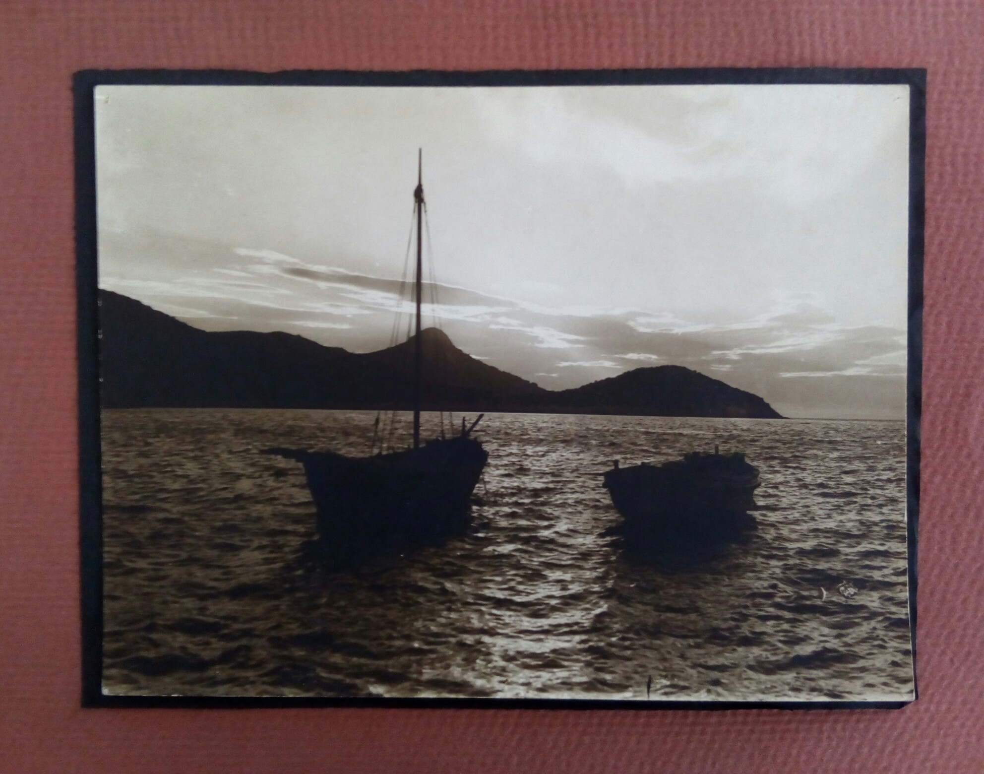 Fotografia originale " Lagosta tramonto" anni '20