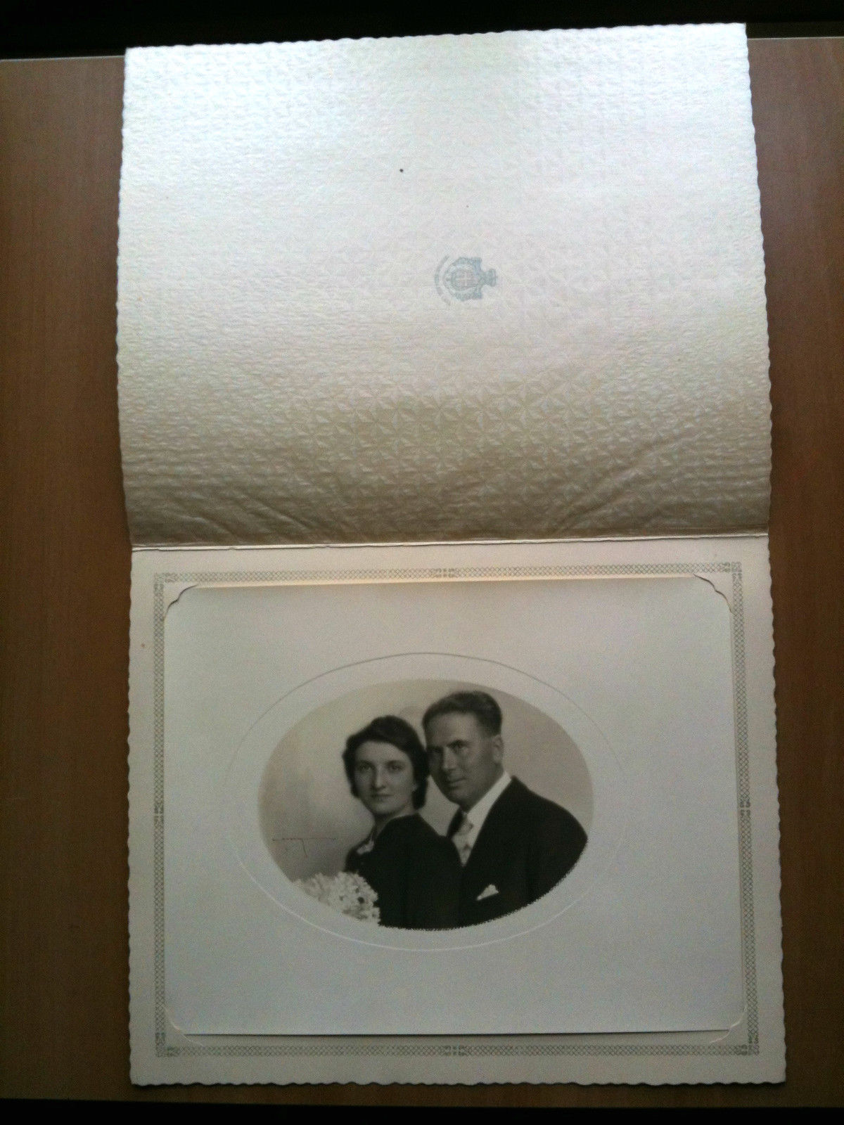 Fotografia originale Massaglia 1937 Ritratto di coppia per matrimonio