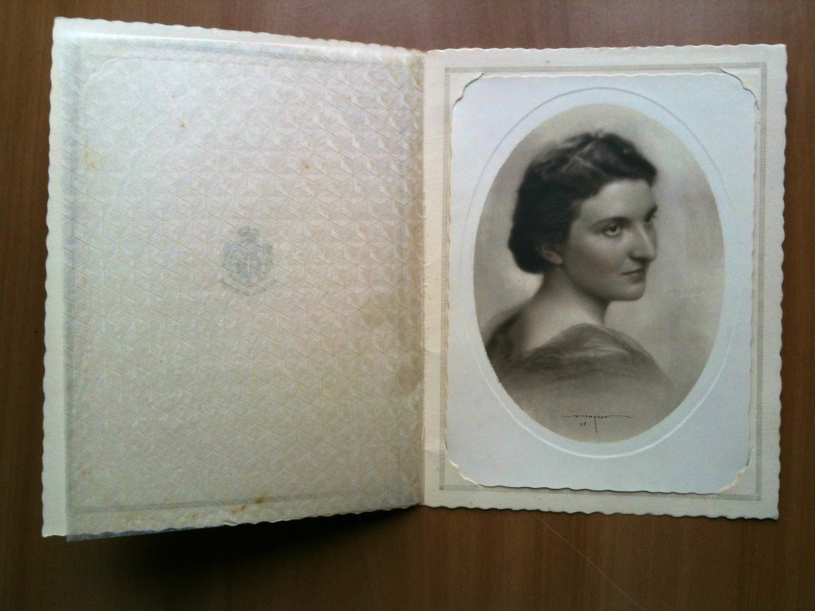 Fotografia originale Massaglia 1937 Ritratto di donna