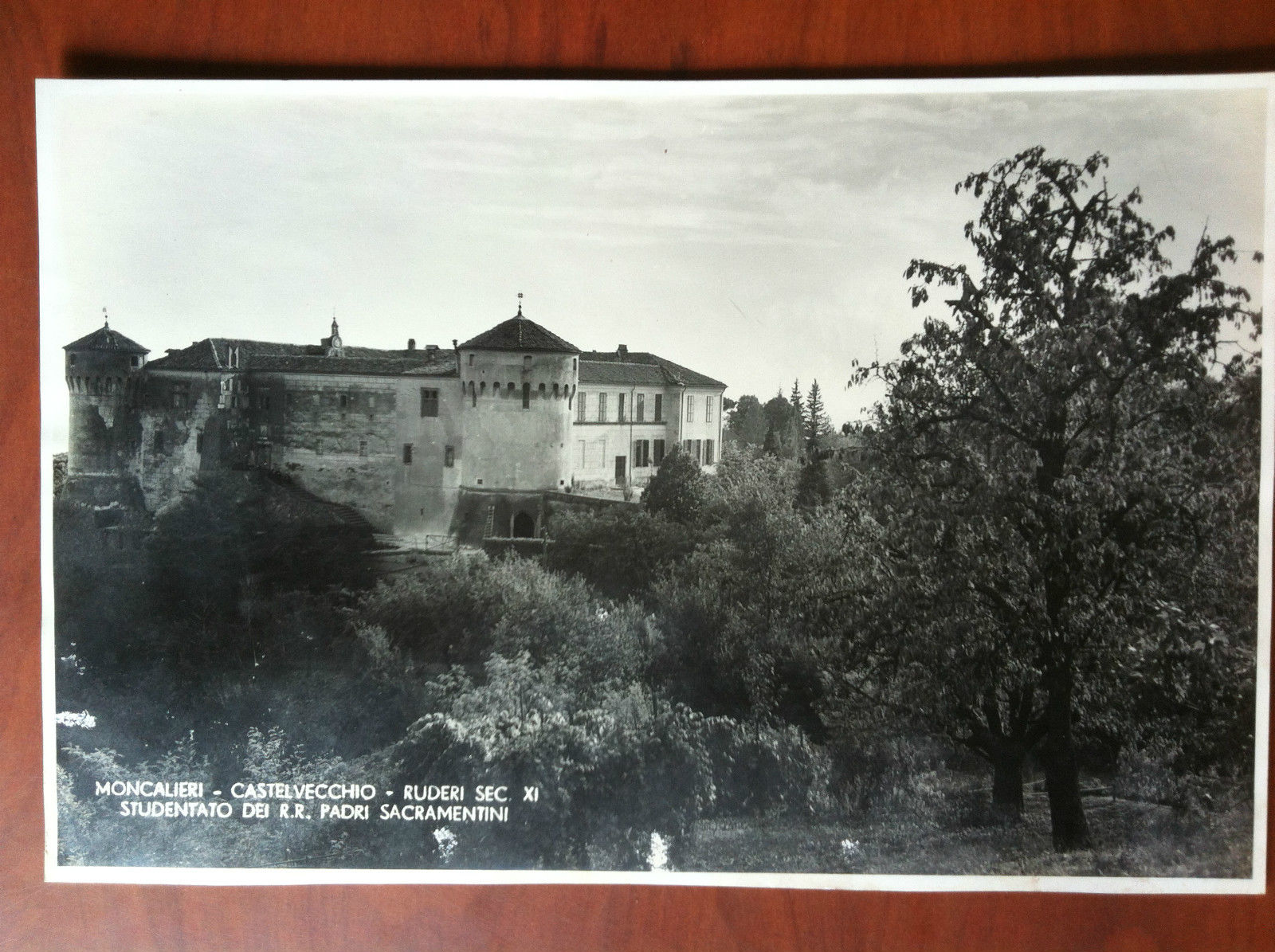 Fotografia originale Moncalieri Castelvecchio ruderi Foto G. Battantier