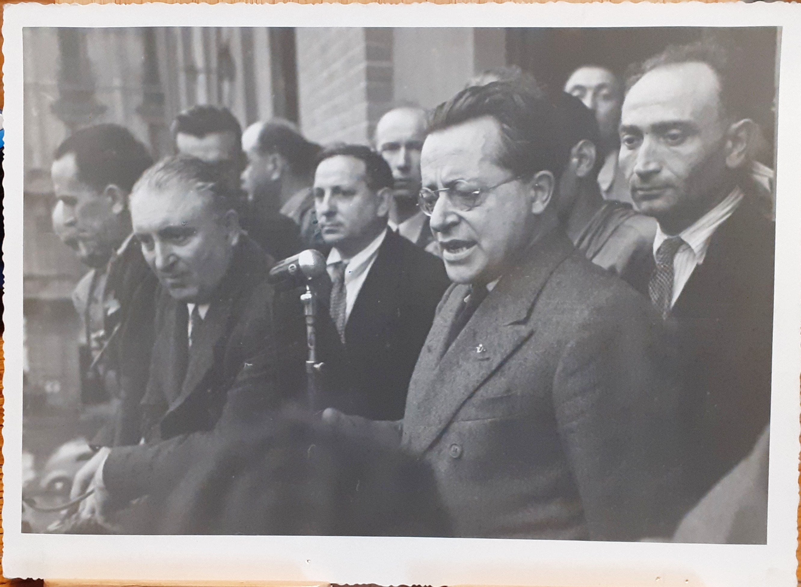 Fotografia originale Palmiro Togliatti alla Camera del Lavoro Torino 1945