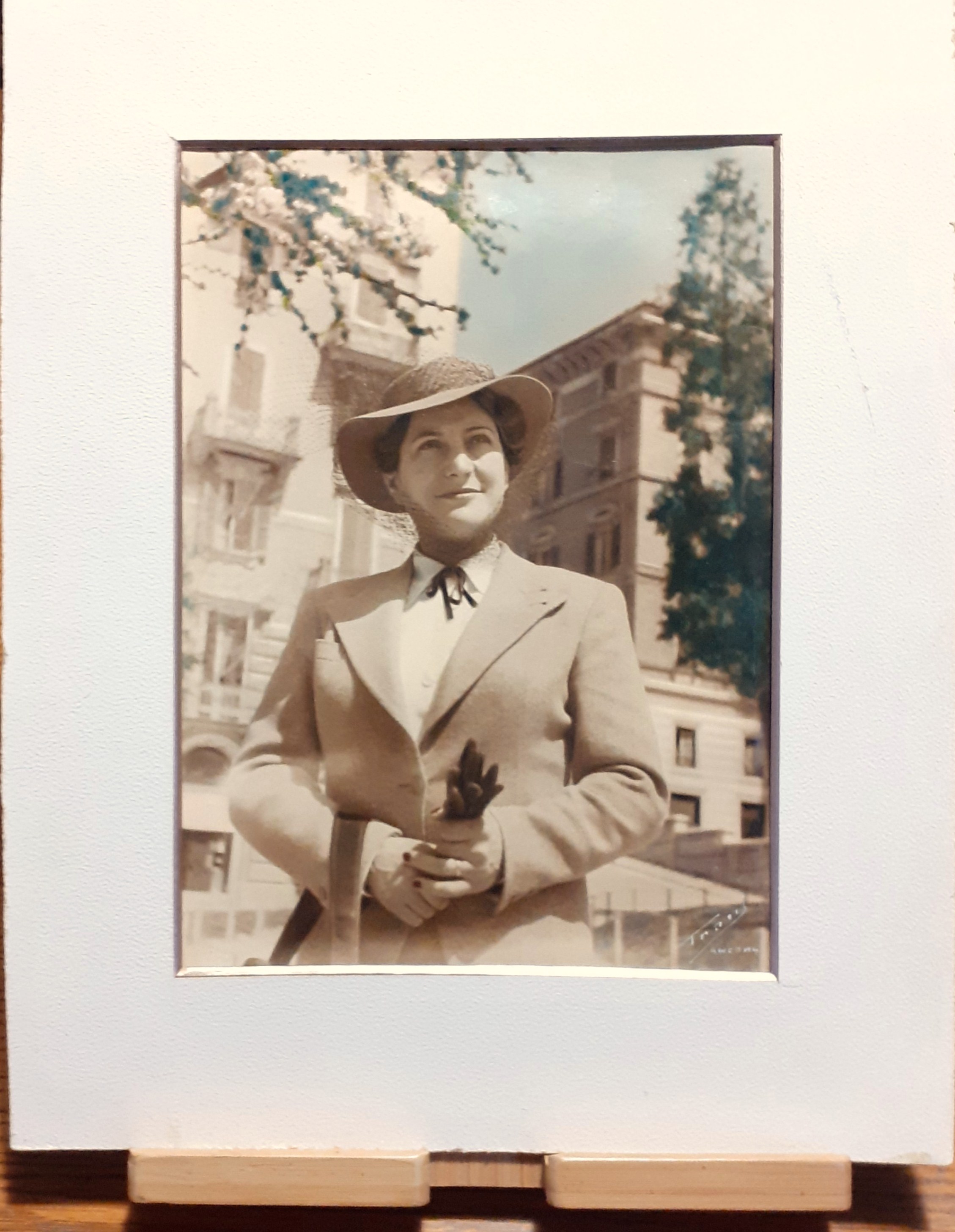 Fotografia originale ritratto- fotografo Benedetto Trani Ancona anni '40/'50