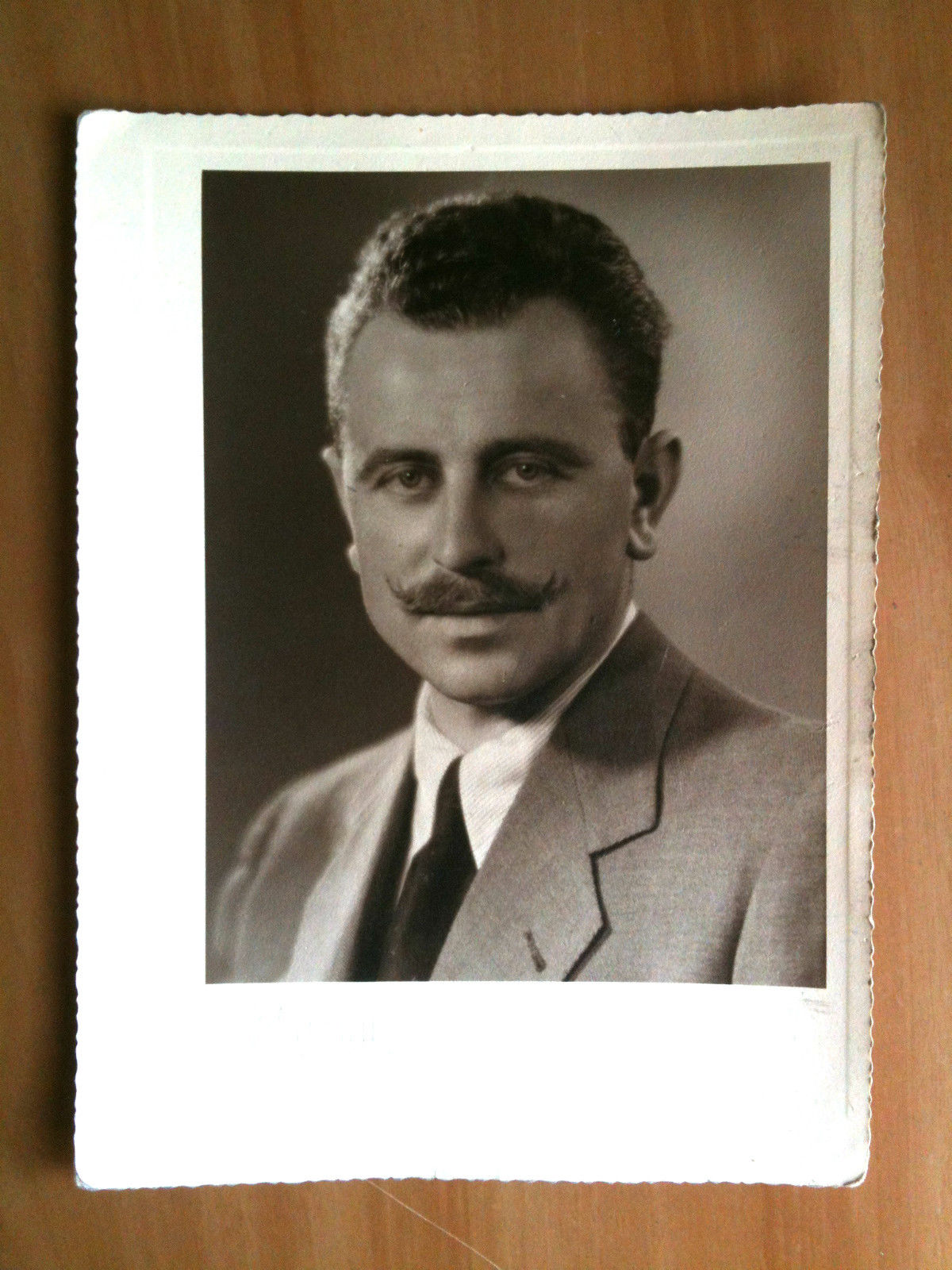 Fotografia originale Ritratto di uomo 1944 Fotografo Mangini Torino