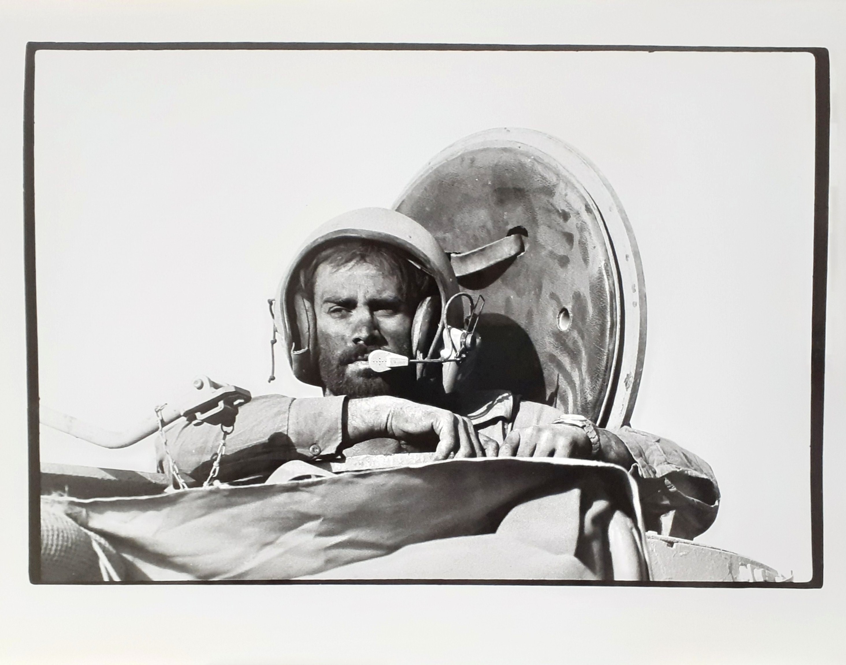 fotografia originale Roberto Schezen "Siria. Carrista israeliano" 1973