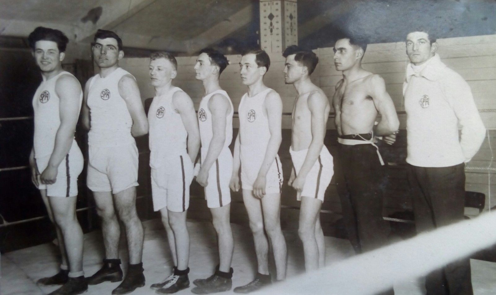 Fotografia originale SPA Torino sezione Boxe anni '20