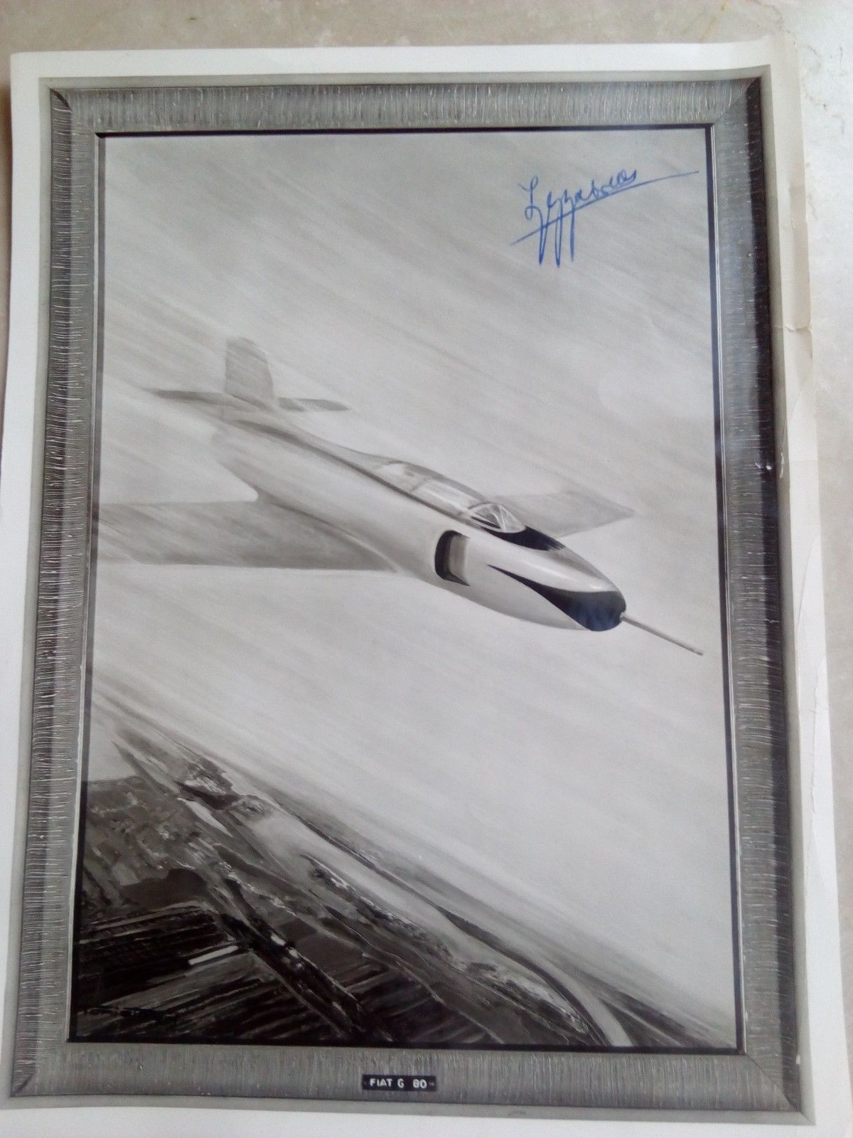 Fotografia progetto aereo Fiat G 80 1951 E 20106Q