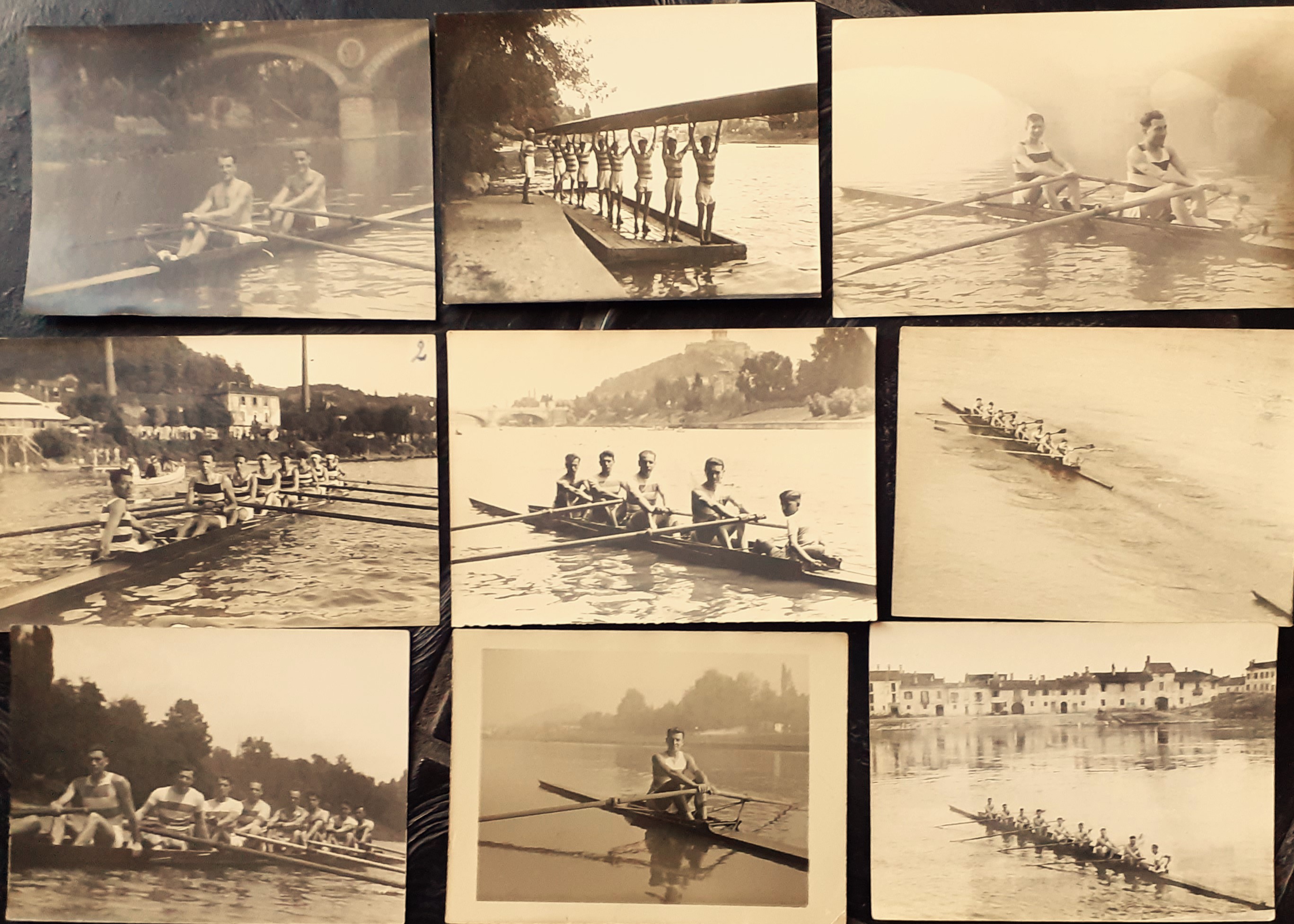 Fotografie originali Canottaggio Torino anni '20