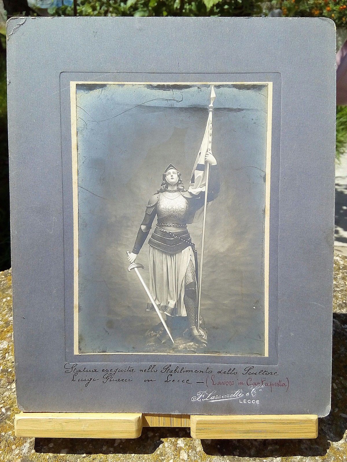 Fotografie originali inizio '900 - Scultura in cartapesta di Luigi …