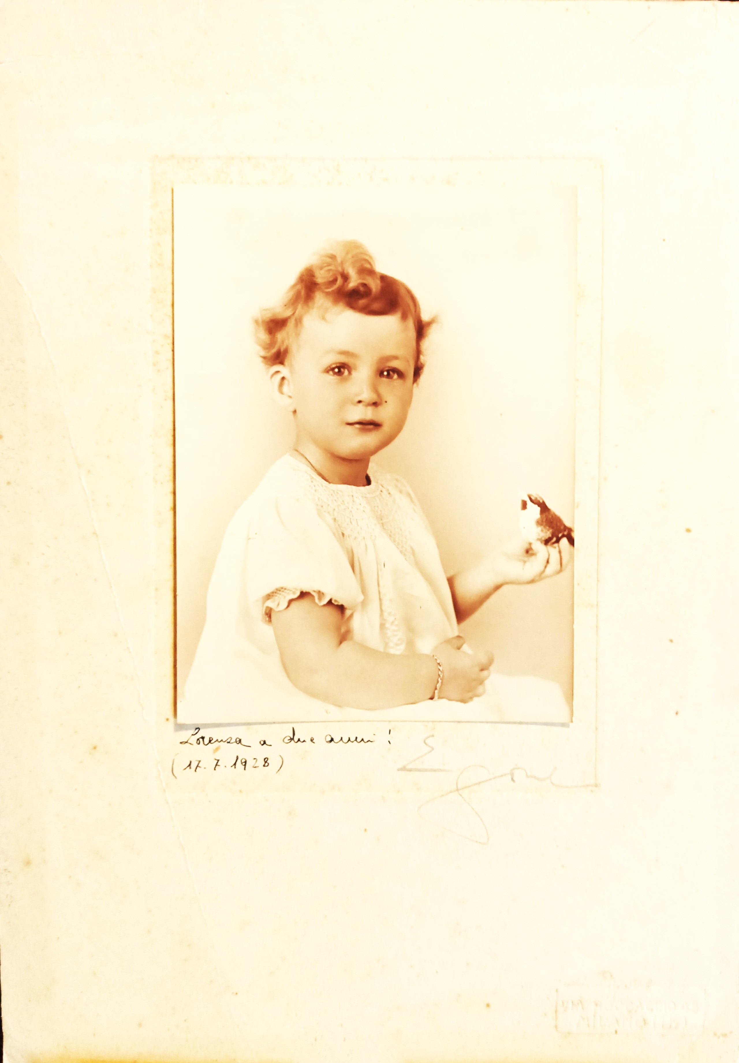 Fotografo Egone Spitzer ritratto di Lorenza - Milano 1928