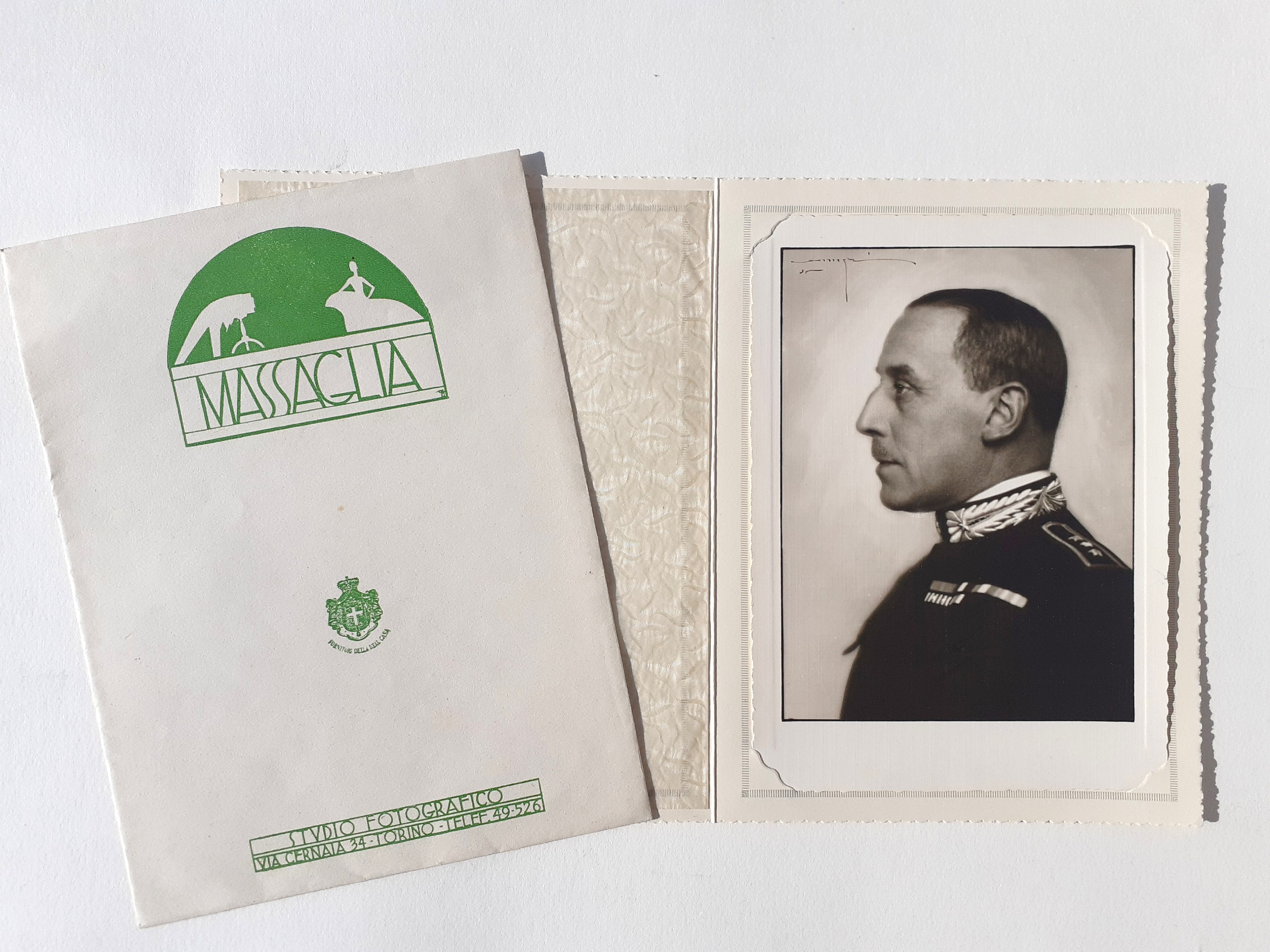 Fotografo Ercole Massaglia Torino 1935, ritratto di militare