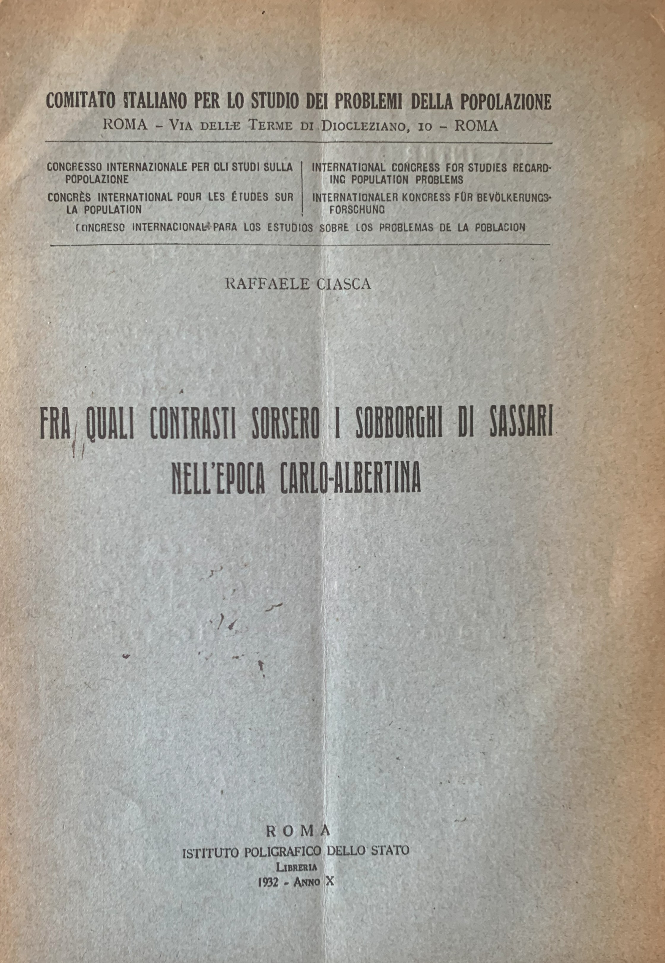 Fra quali contrasti sorsero i sobborghi di Sassari nell'epoca Carlo-Albertina