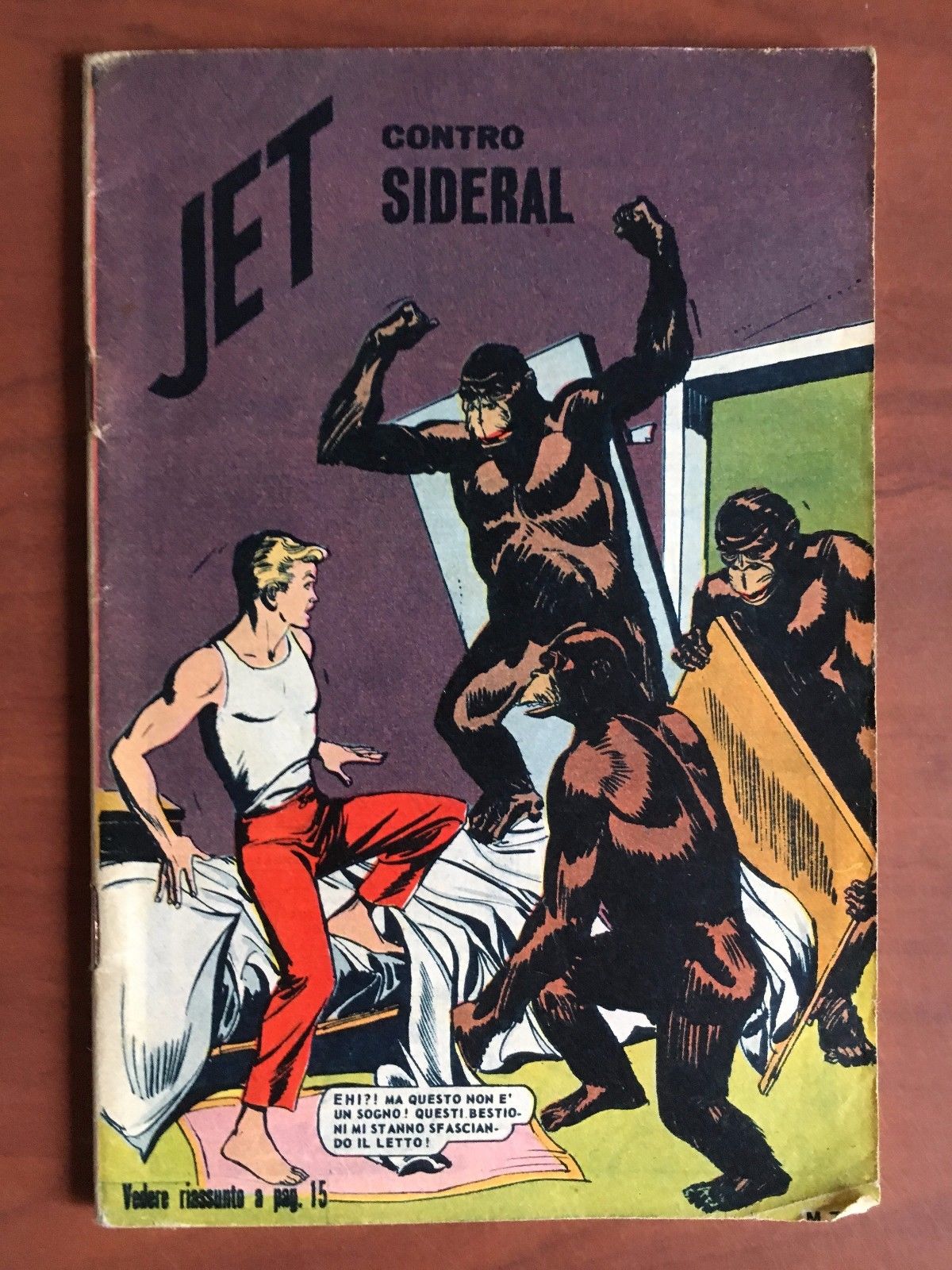 Fumetto originale Jimmy Jet 1965 Jet contro Sideral - E22620