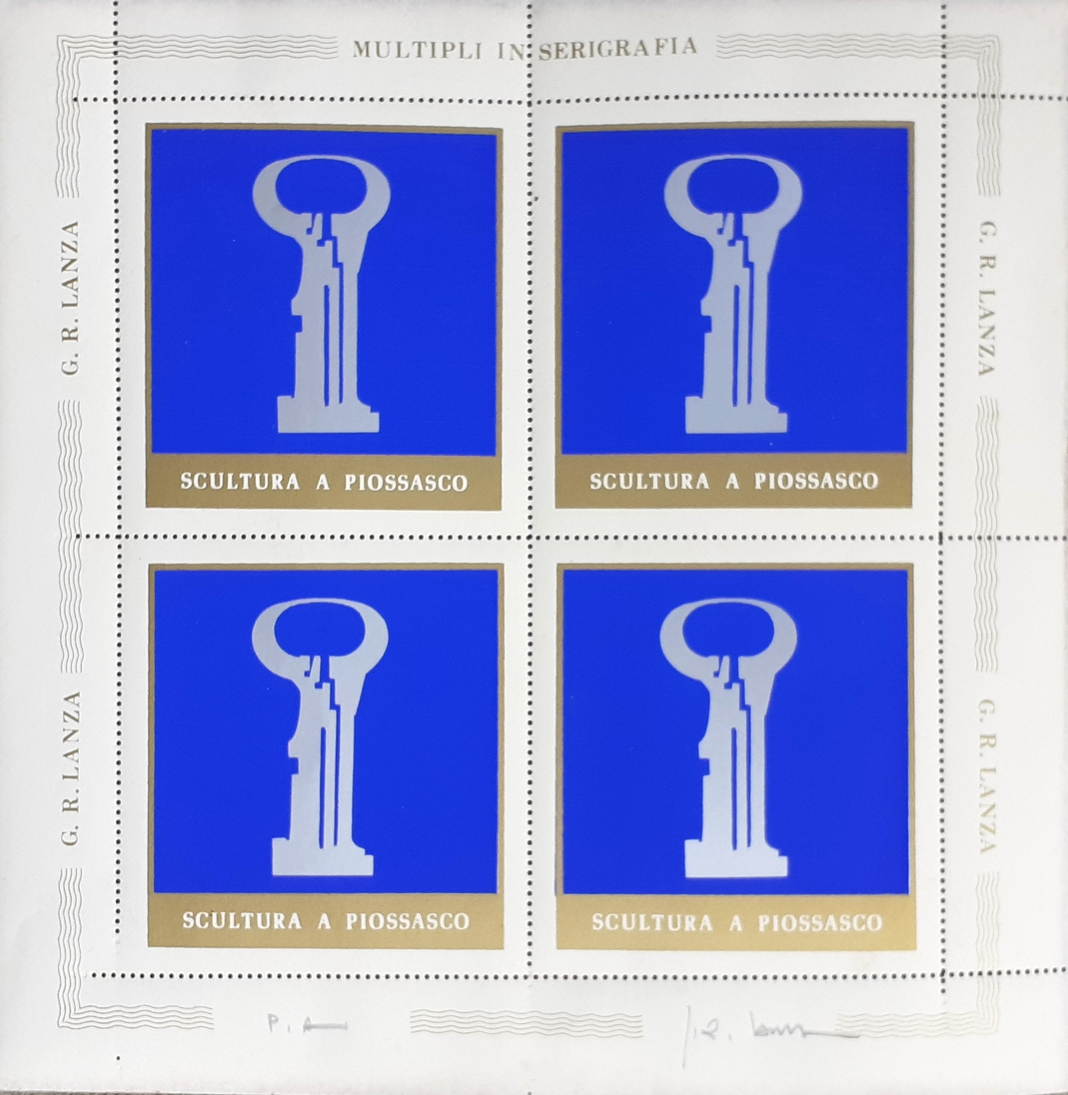 G.R. Lanza multiplo "Scultura a Piossasco" anni '70