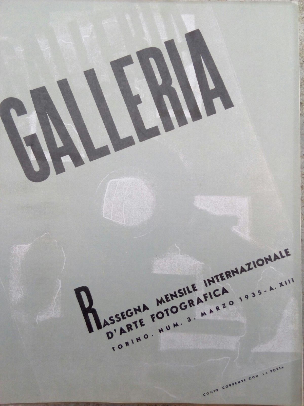 Galleria. Rassegna Mensile Internazionale d'Arte Fotografica (N.3 1935)