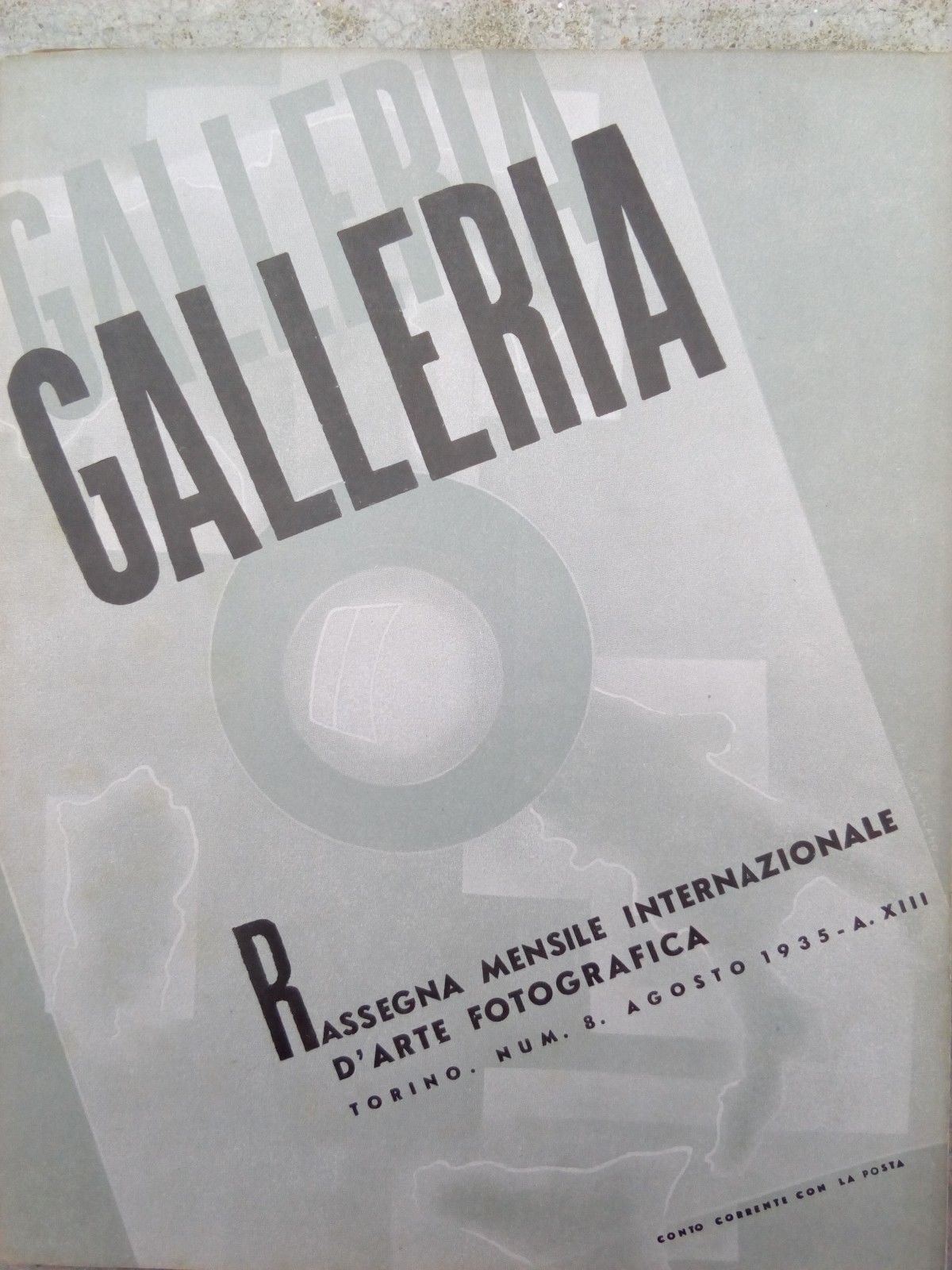 Galleria. Rassegna Mensile Internazionale d'Arte Fotografica (N 8 1935)