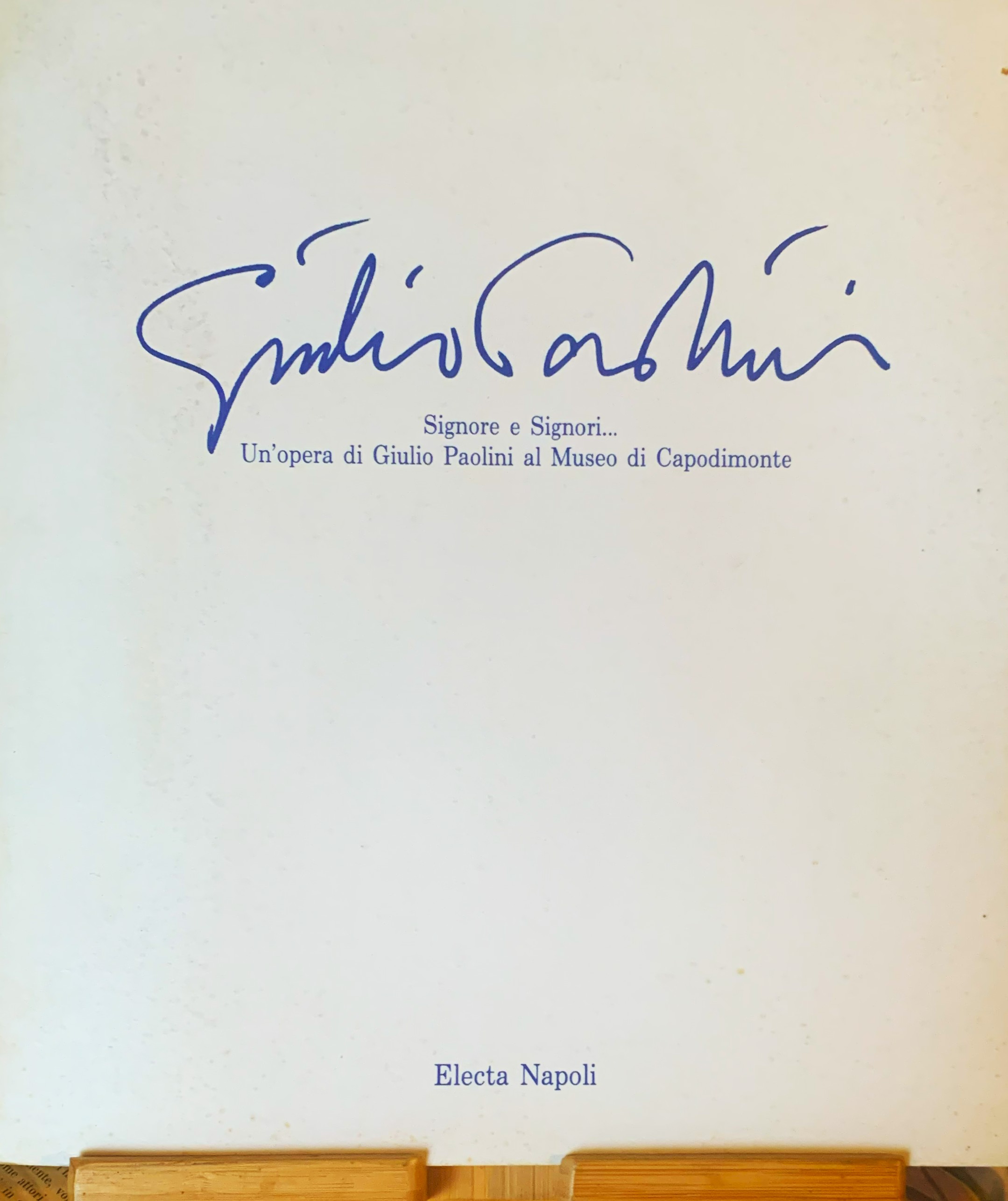 Giulio Paolini: Signore e Signori. . . Un'opera di Giulio …