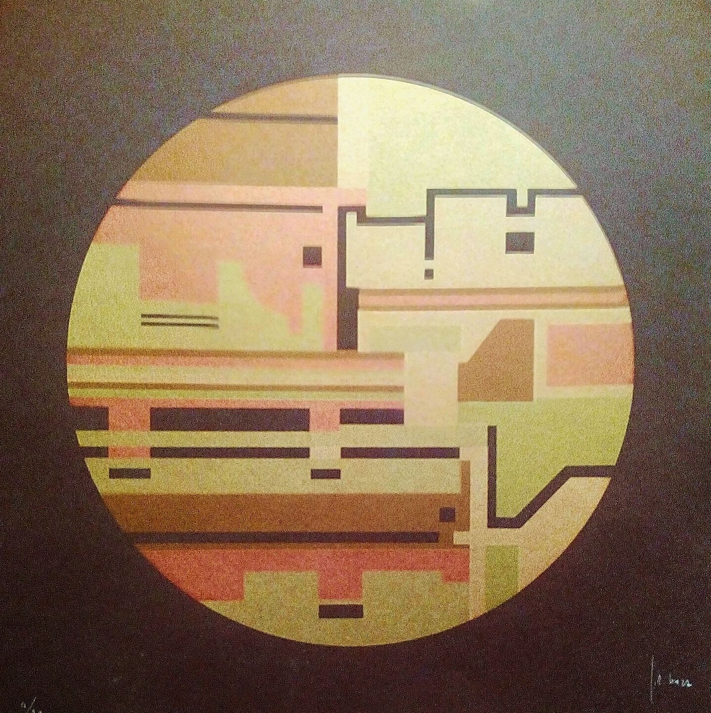 Giuseppe Riccardo Lanza serigrafia