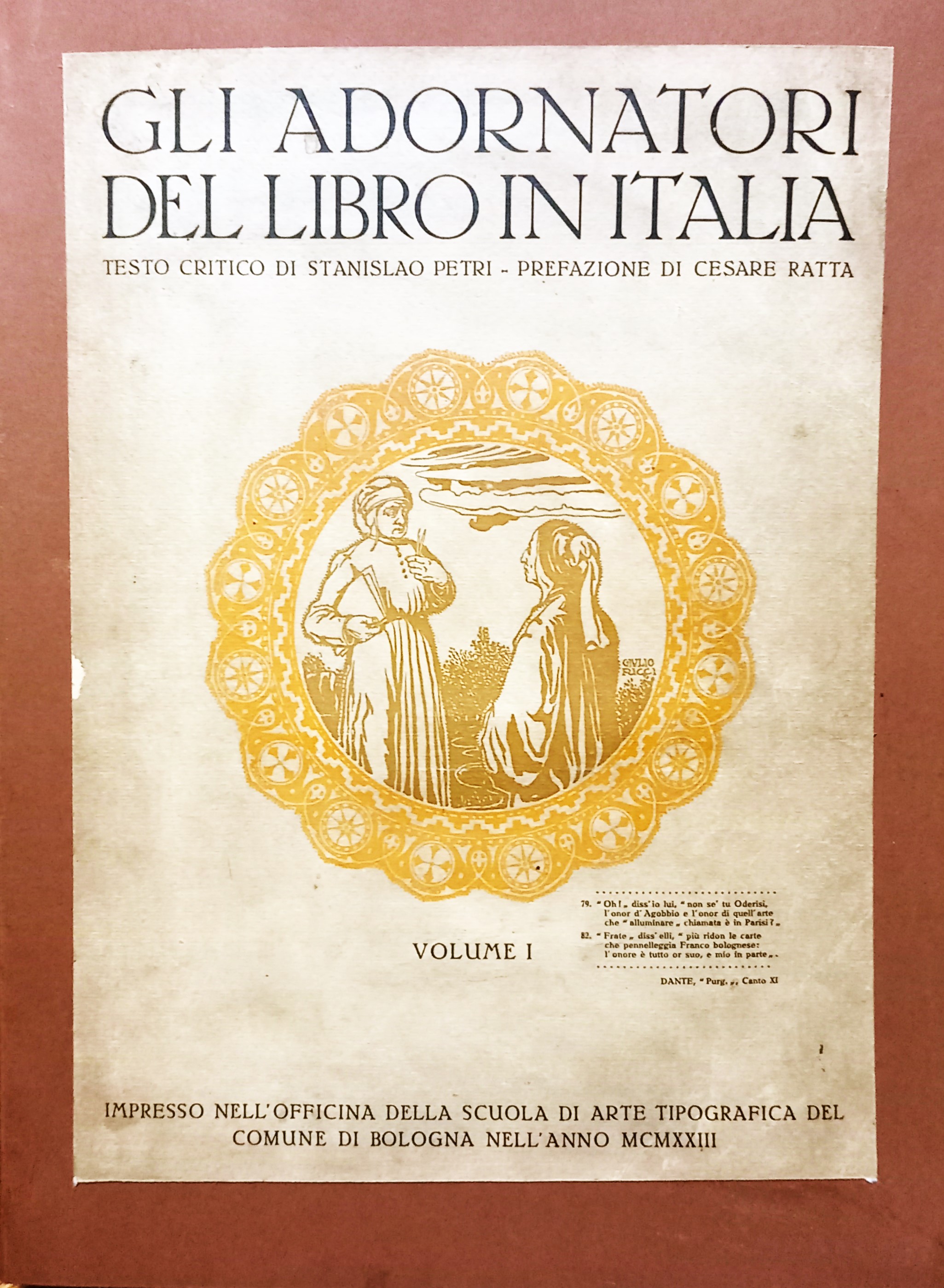 Gli Adornatori delk Libro in Italia BOLOGNA MCMXXIII
