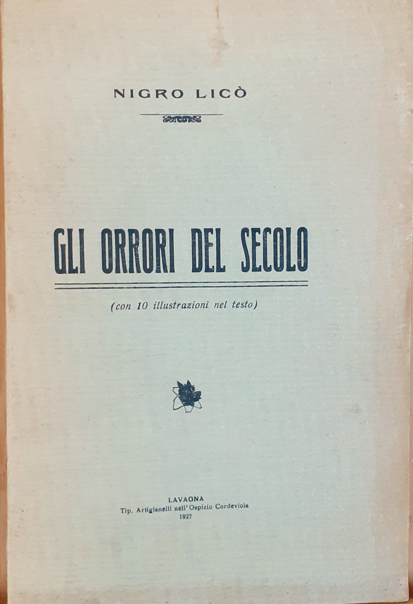 Gli orrori del secolo "colpisco gli animali asserviti all'umanità" 1927