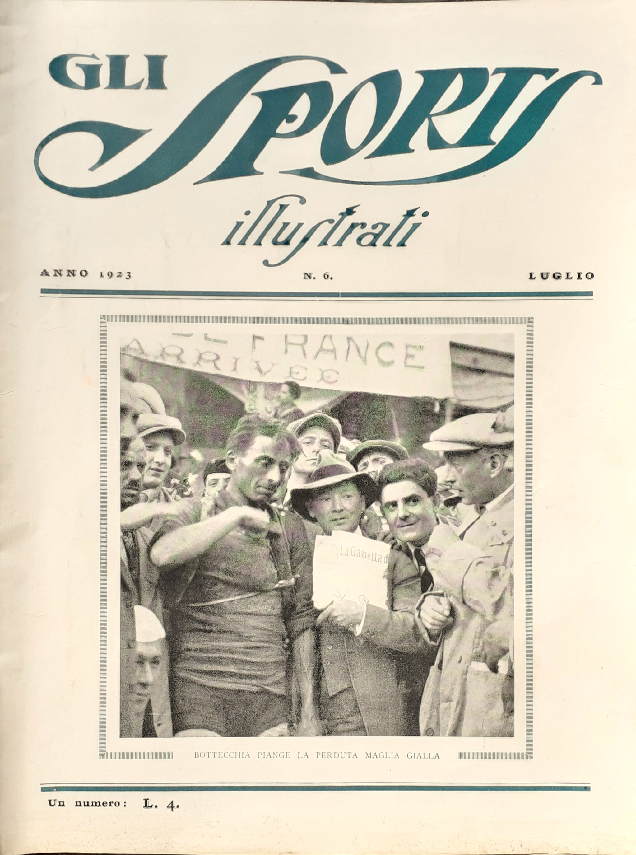 Gli Sports Illustrati Rivista N^ 6 Torino Luglio 1923