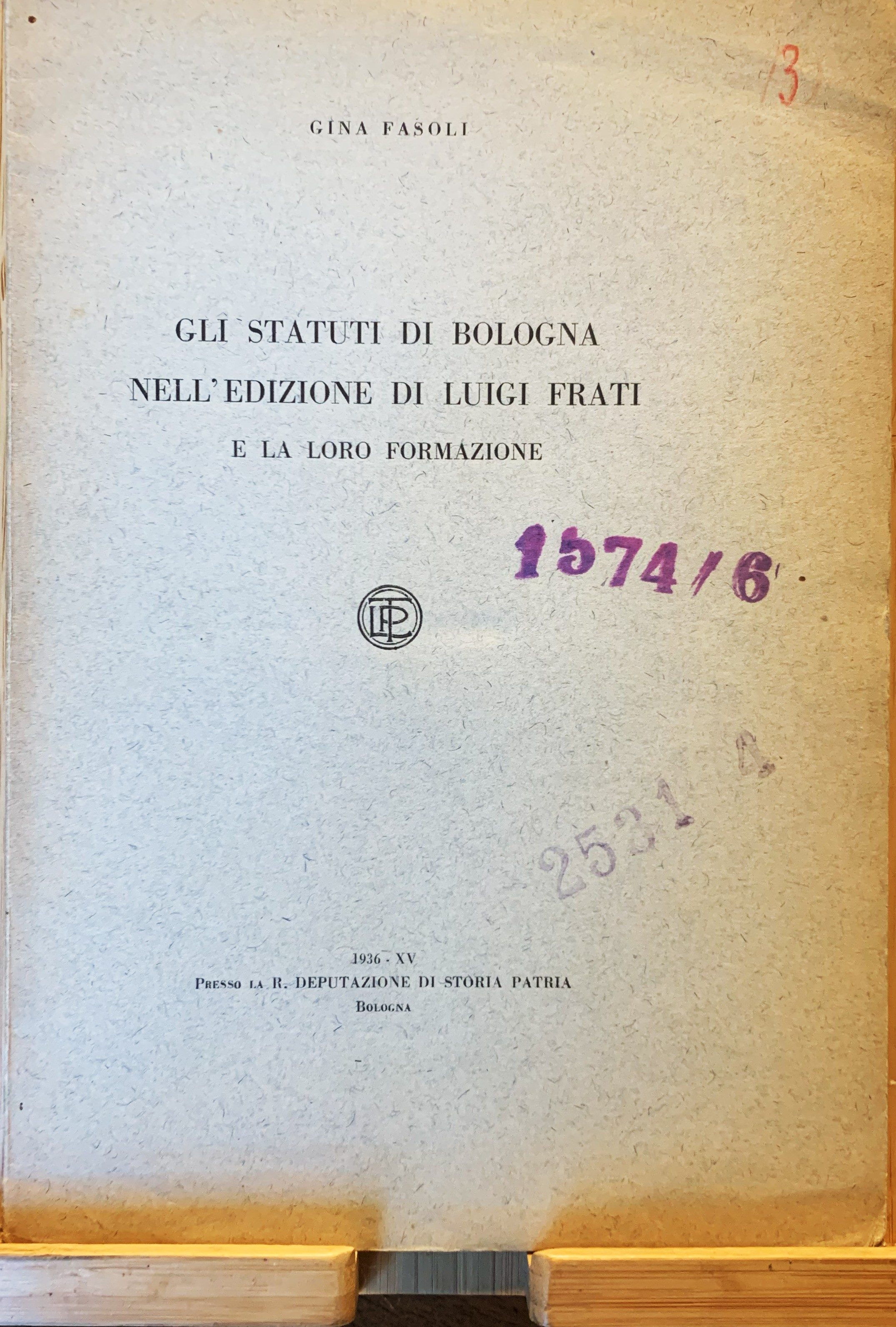 Gli Statuti di Bologna nell'Edizione di Luigi Frati