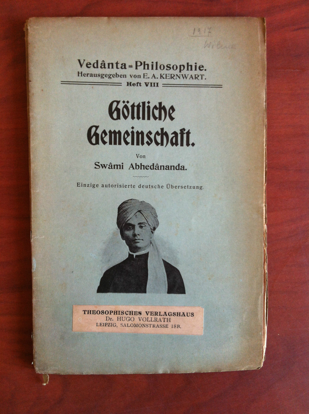 Gottliche Gemeinschaft Von Swami Abhedananda - E9599