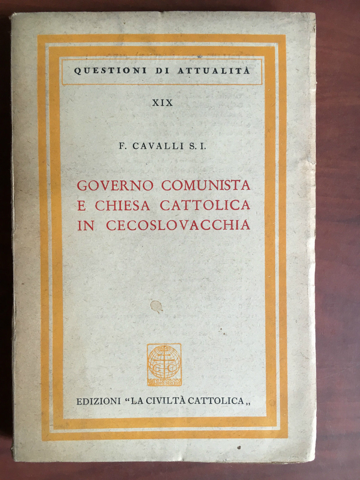 Governo comunista e chiesa Cattolica in Cecoslovacchia F. Cavalli S.I. …