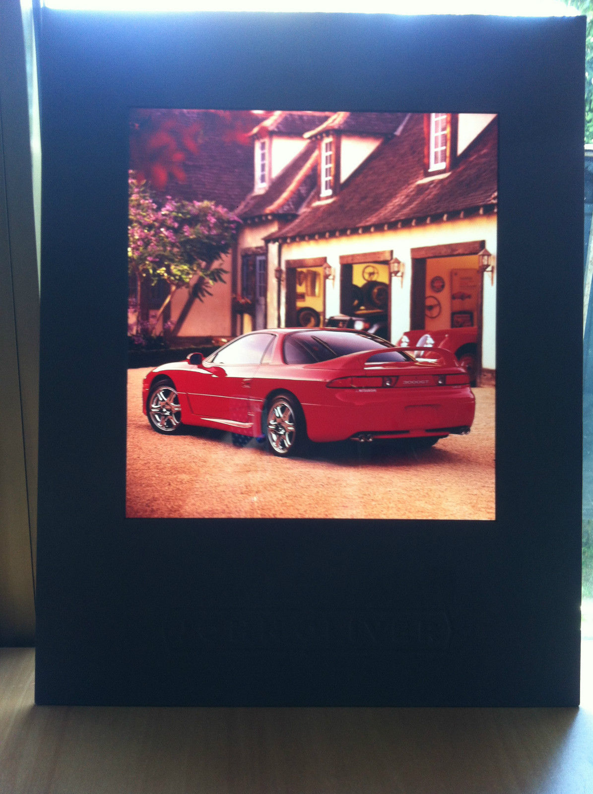 Grande diapositiva pubblicitaria per automobile Mitsubishi - E18011