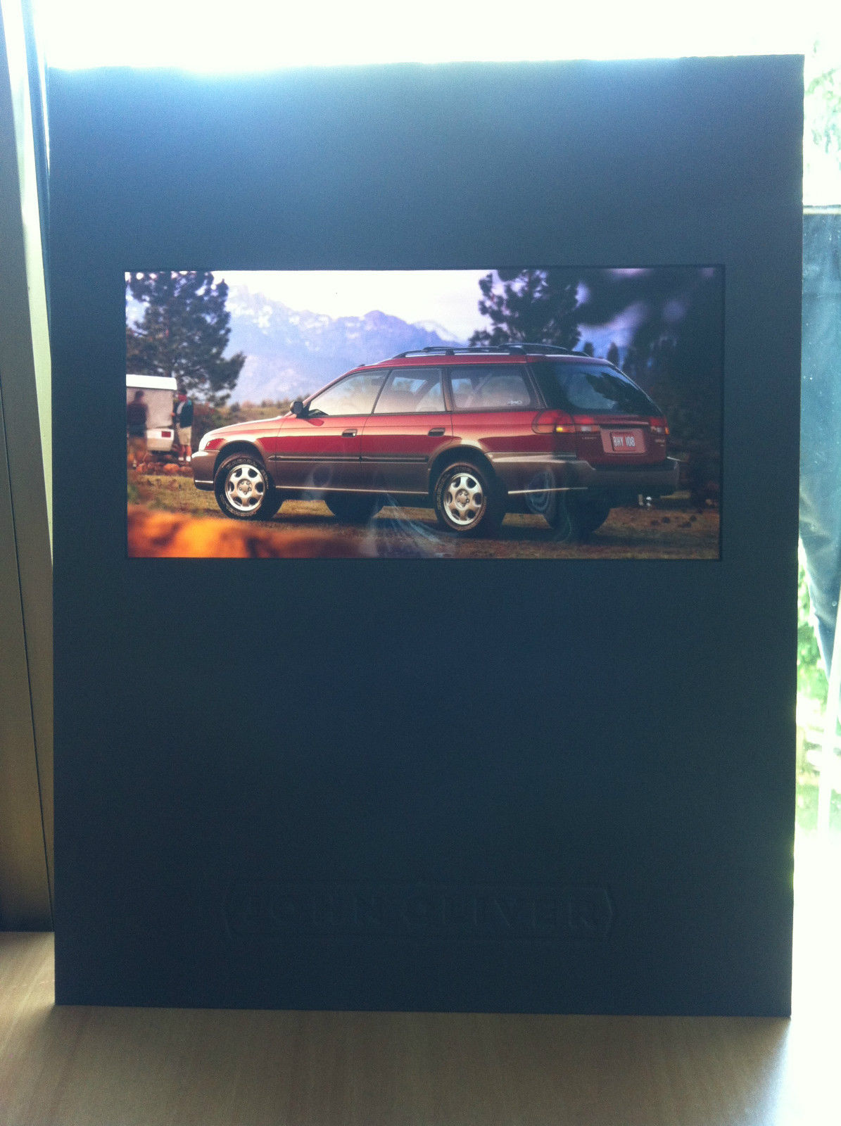 Grande diapositiva pubblicitaria per automobile Subaru - E17989