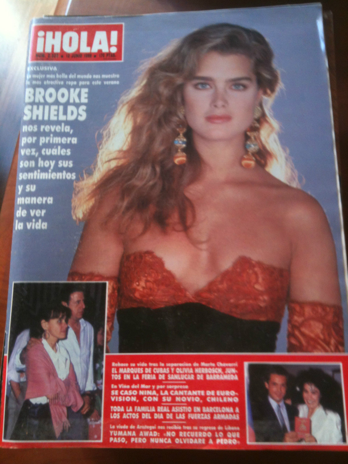 HOLA! N^ 2339 Junio 1989 Cover: Brooke Shields - E8567