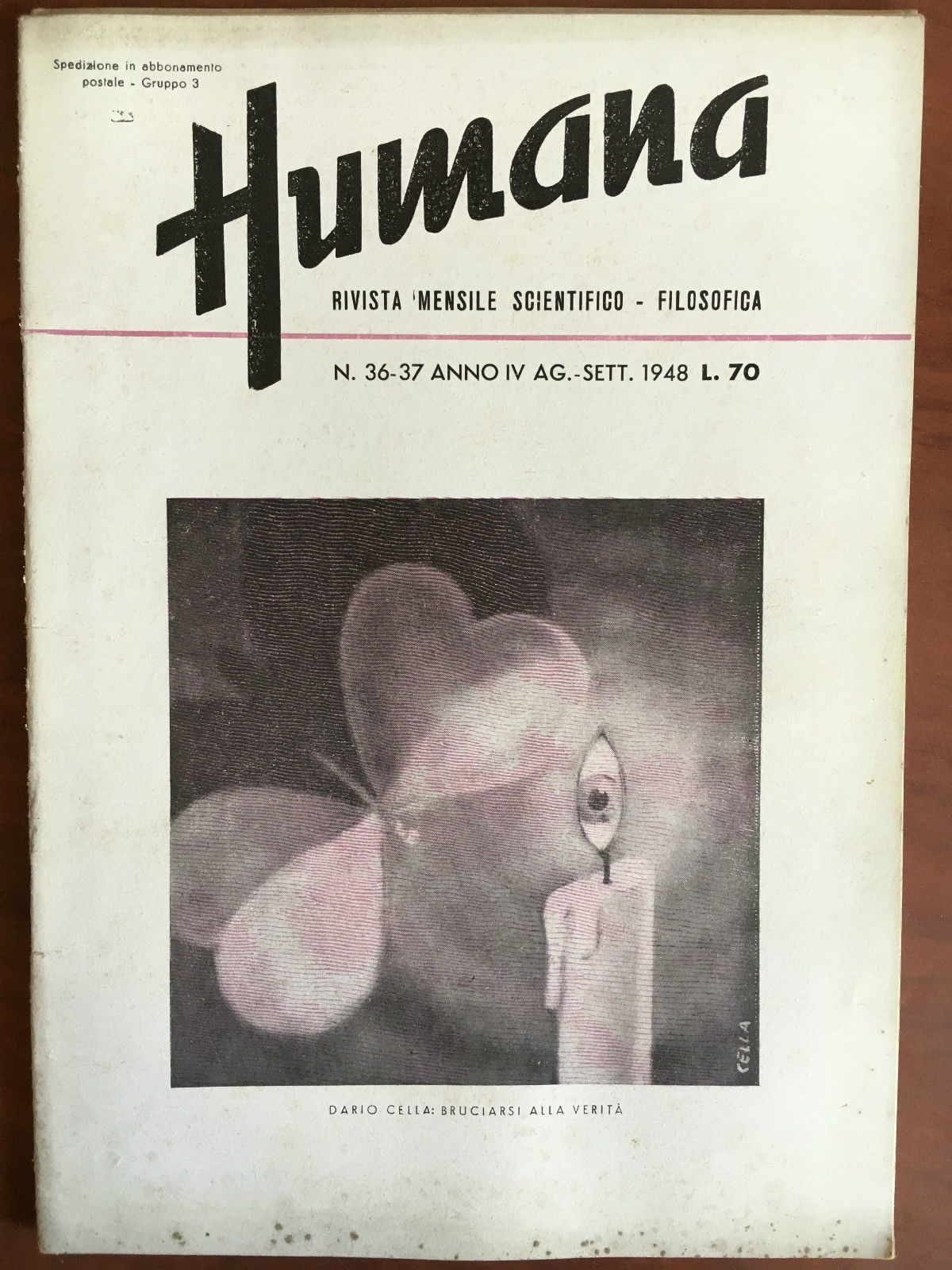 Humana n^ 36-37 anno IV Agosto-Settembre 1948 - E20421
