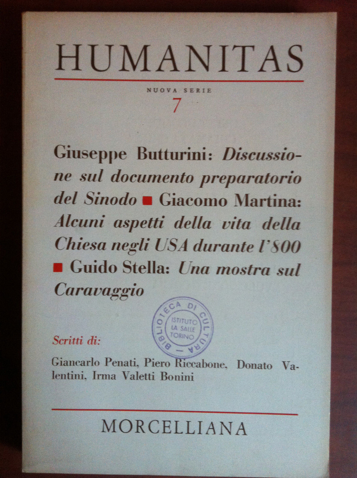 Humanitas Anno XXIX n^ 7 Luglio 1974 Morcelliana Editrice - …
