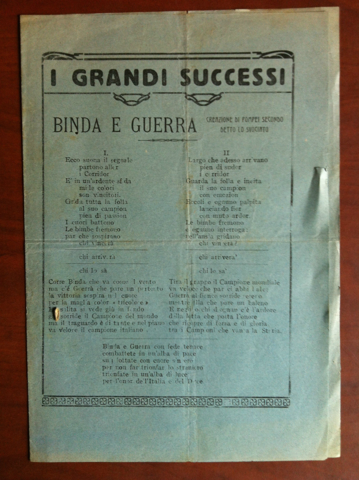 I grandi successi Binda e Guerra e Primo Carnera - …