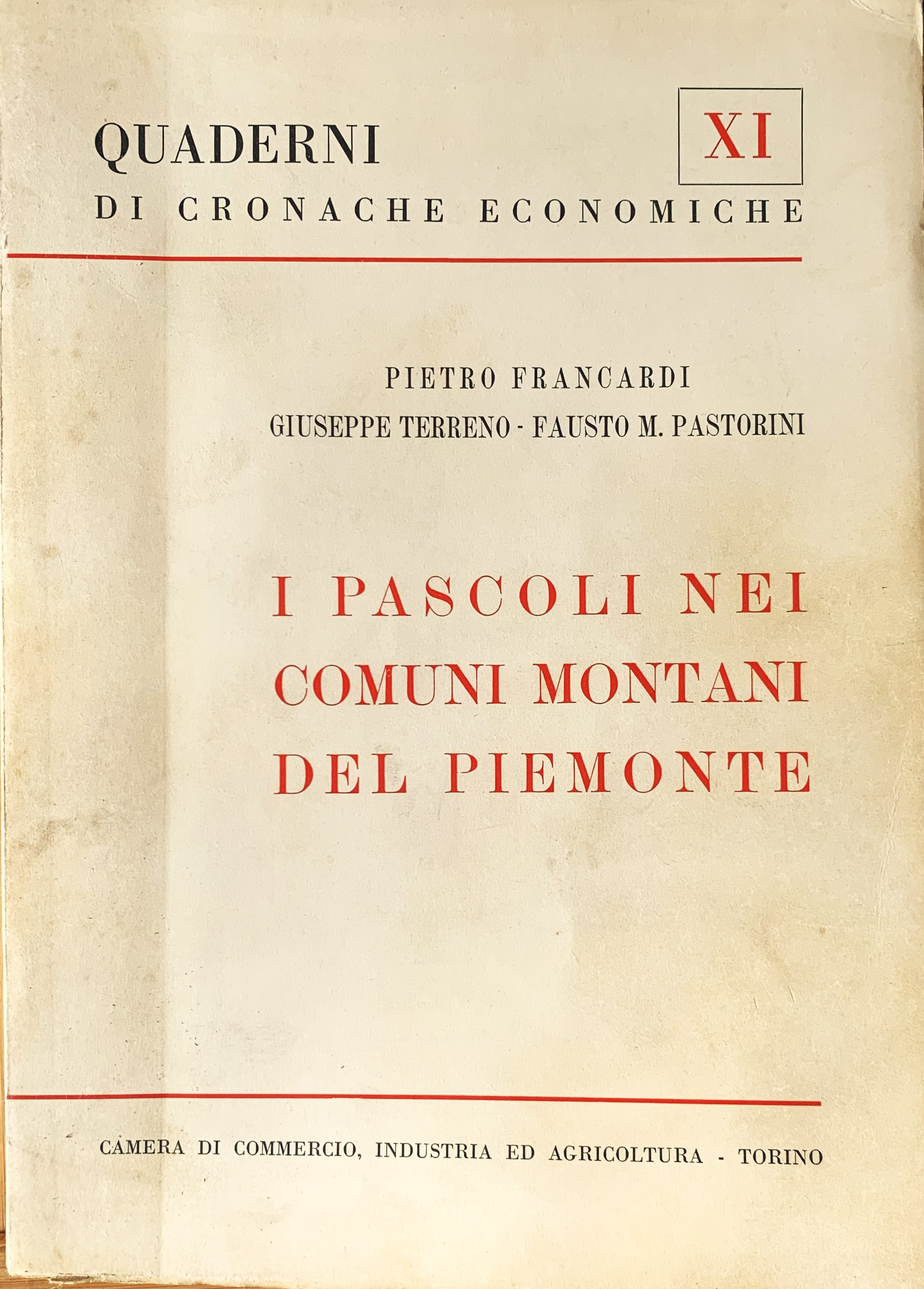 I pascoli nei comuni montani del Piemonte
