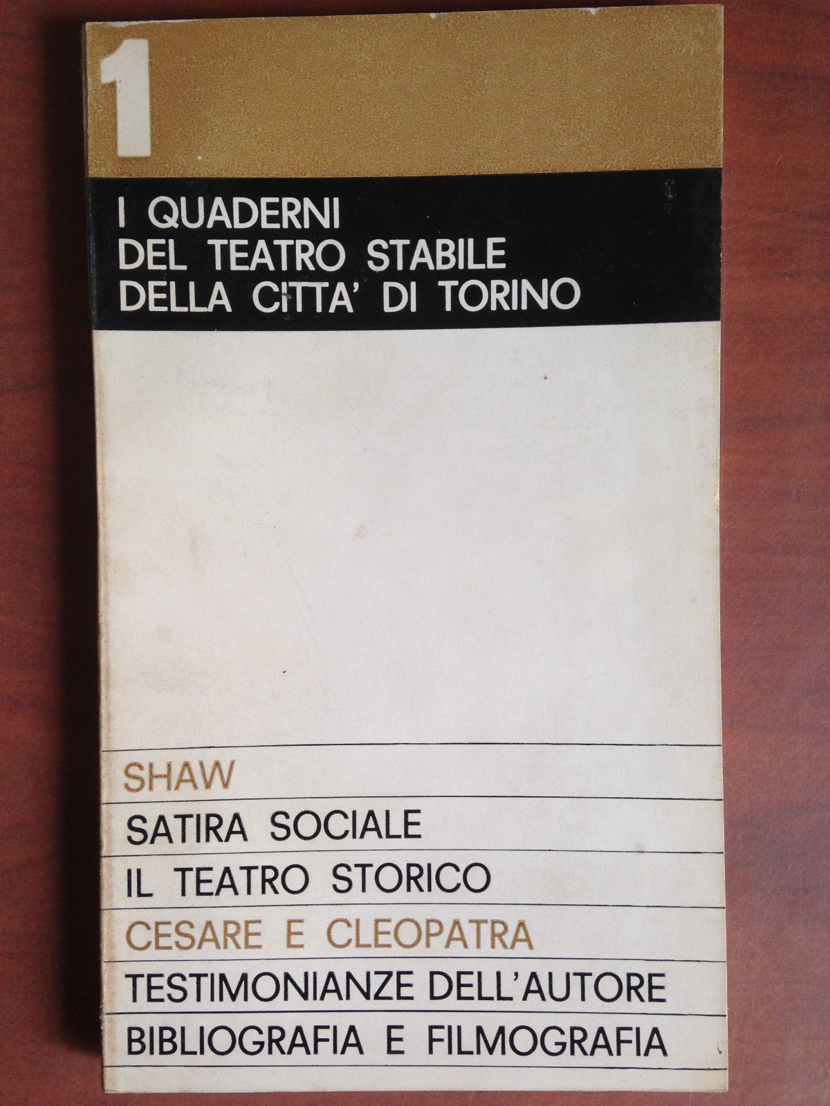 I quaderni del Teatro Stabile della Città di Torino n^ …