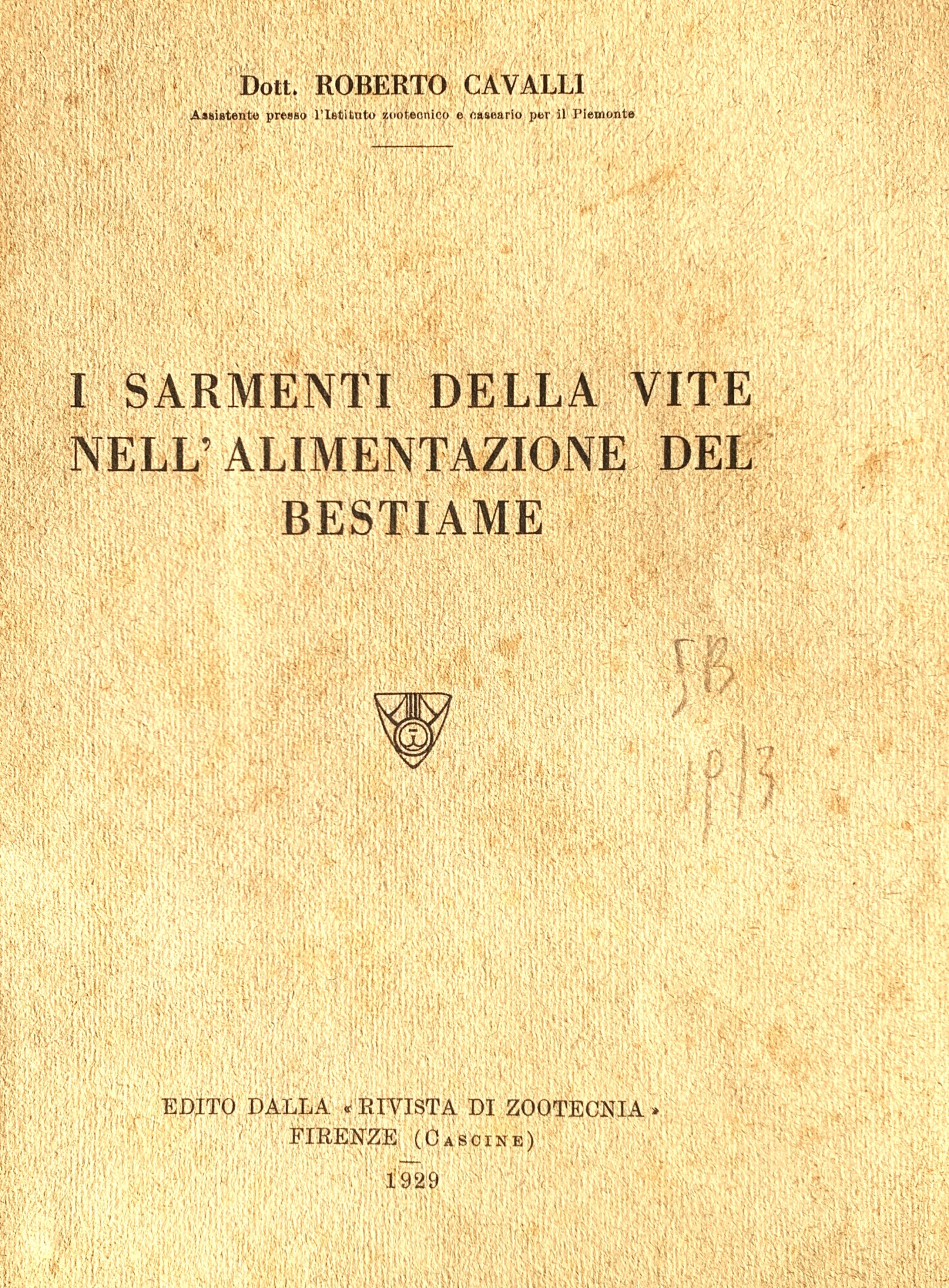 I sarmenti della vite nell'alimentazione del bestiame