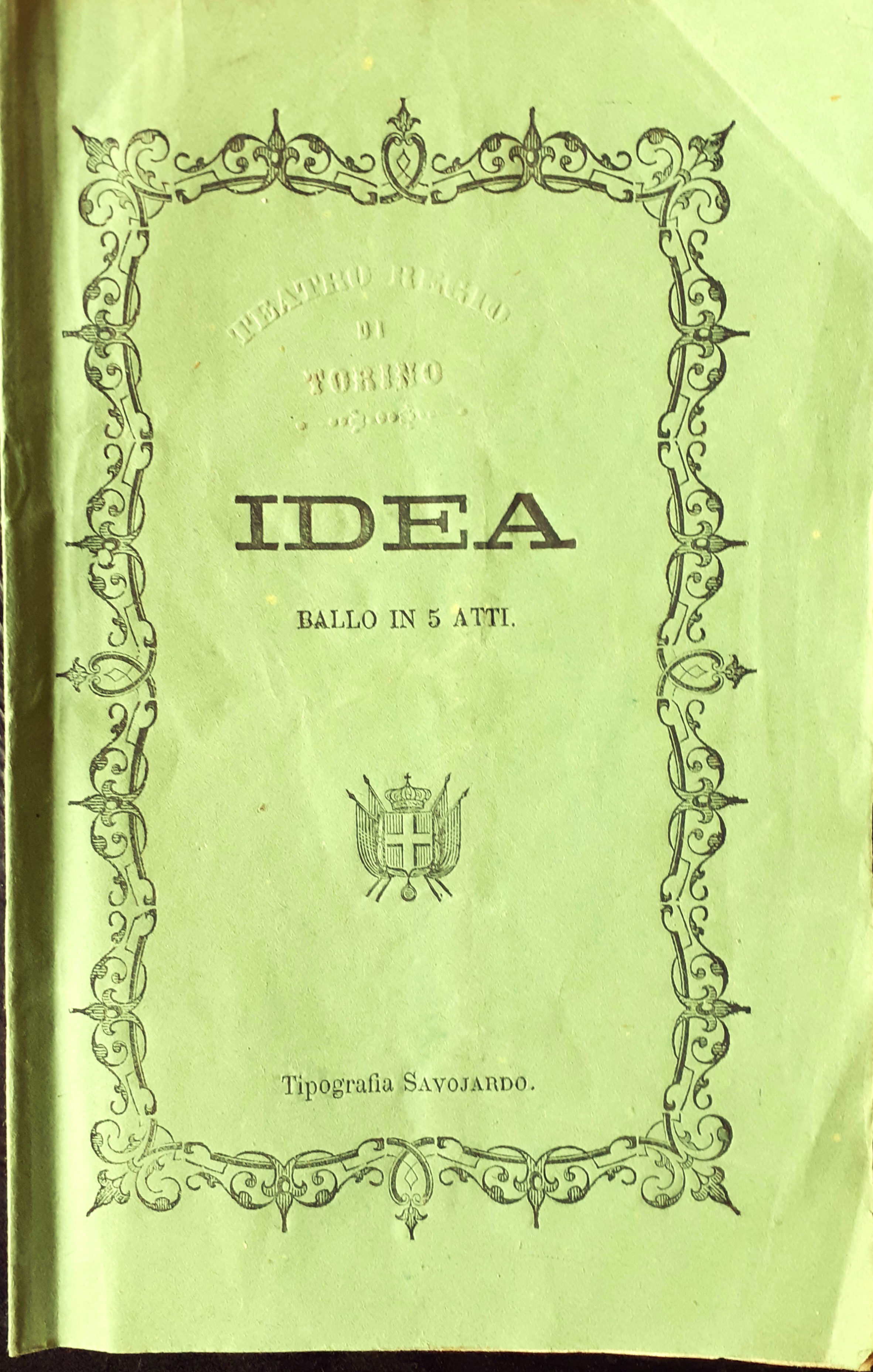 IDEA Ballo fantastico Coreografo Pasquale Borri Regio di Torino 1867