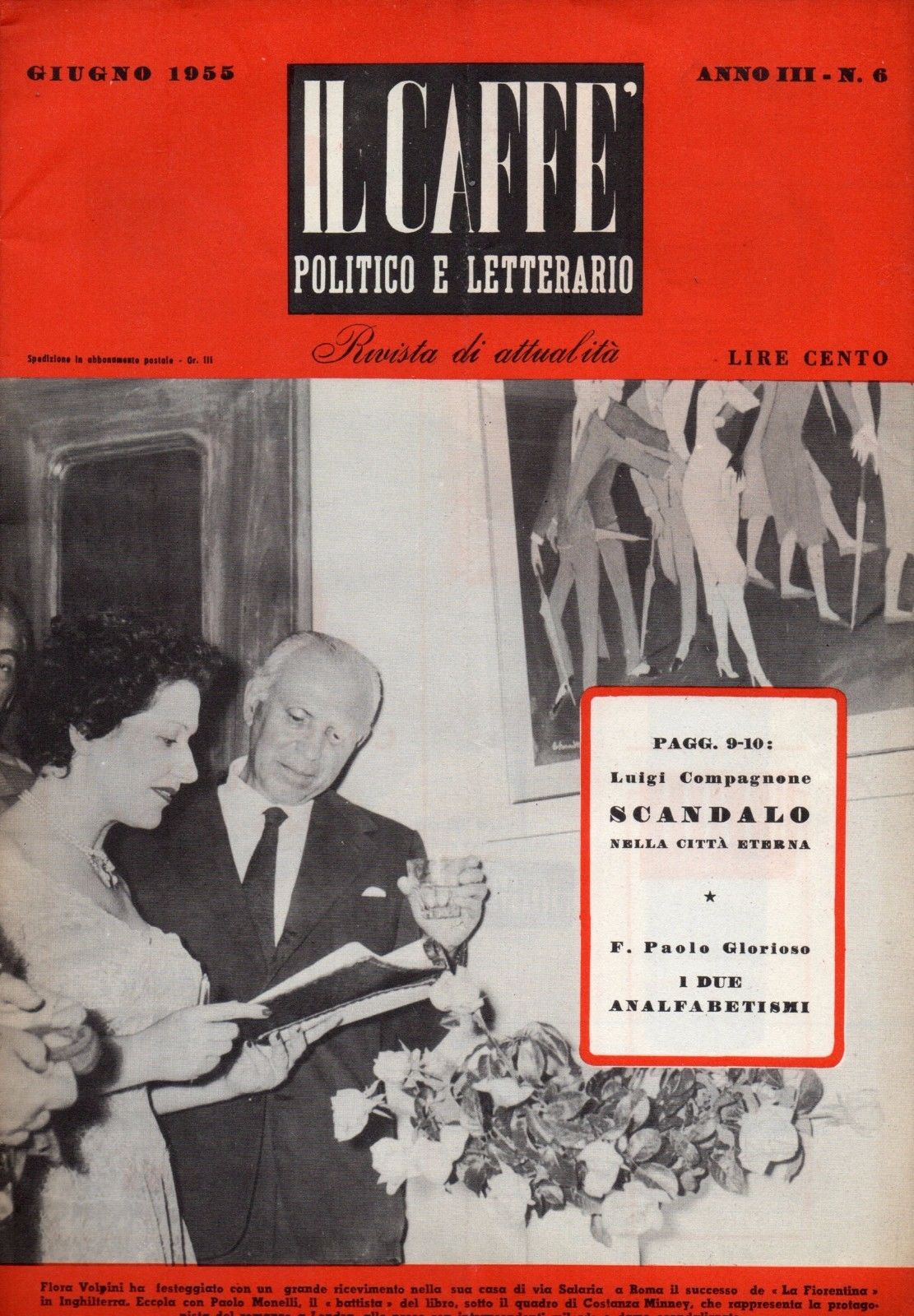 Il Caffè politico e letterario giugno 1955