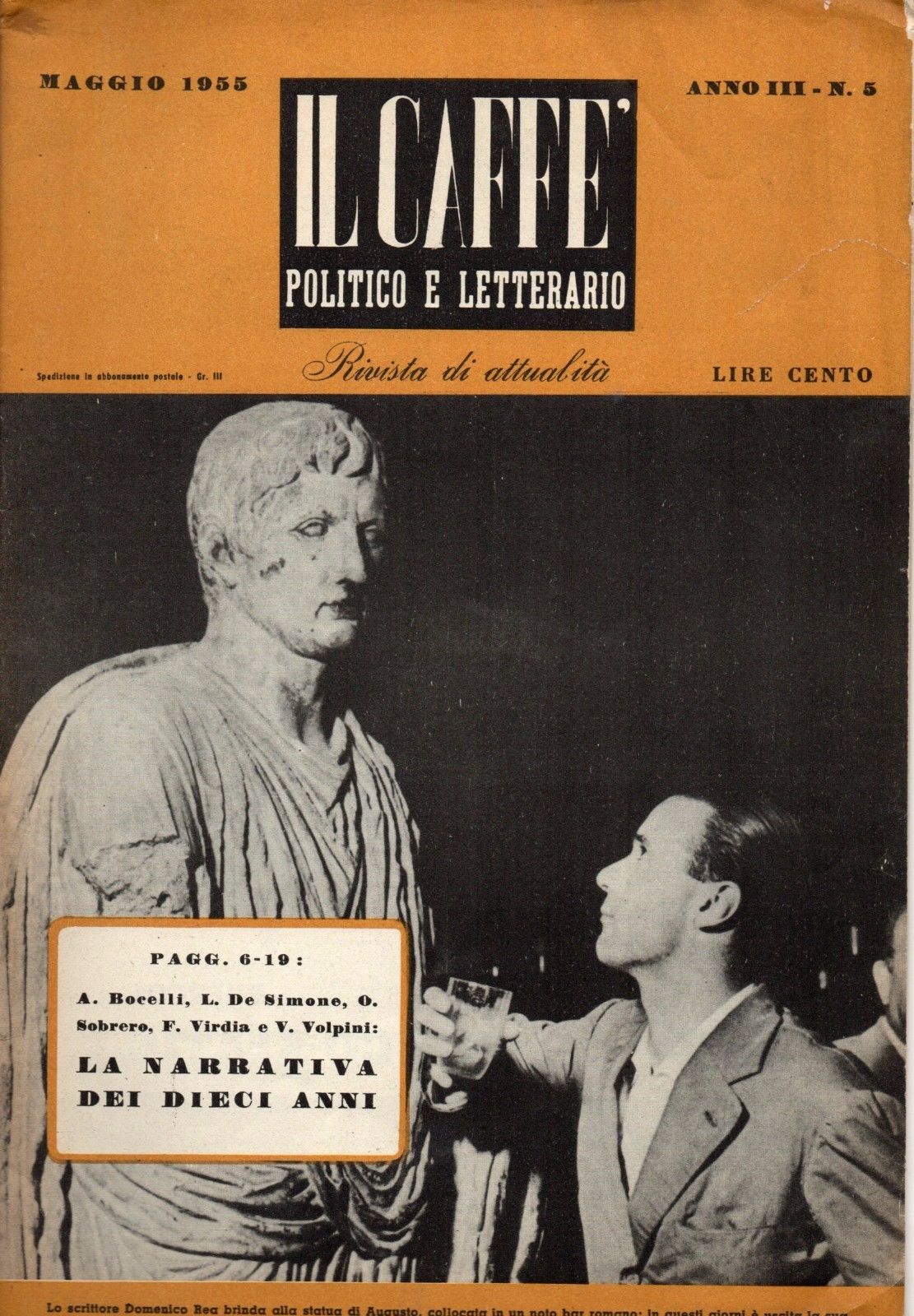 Il Caffè politico e letterario maggio 1955