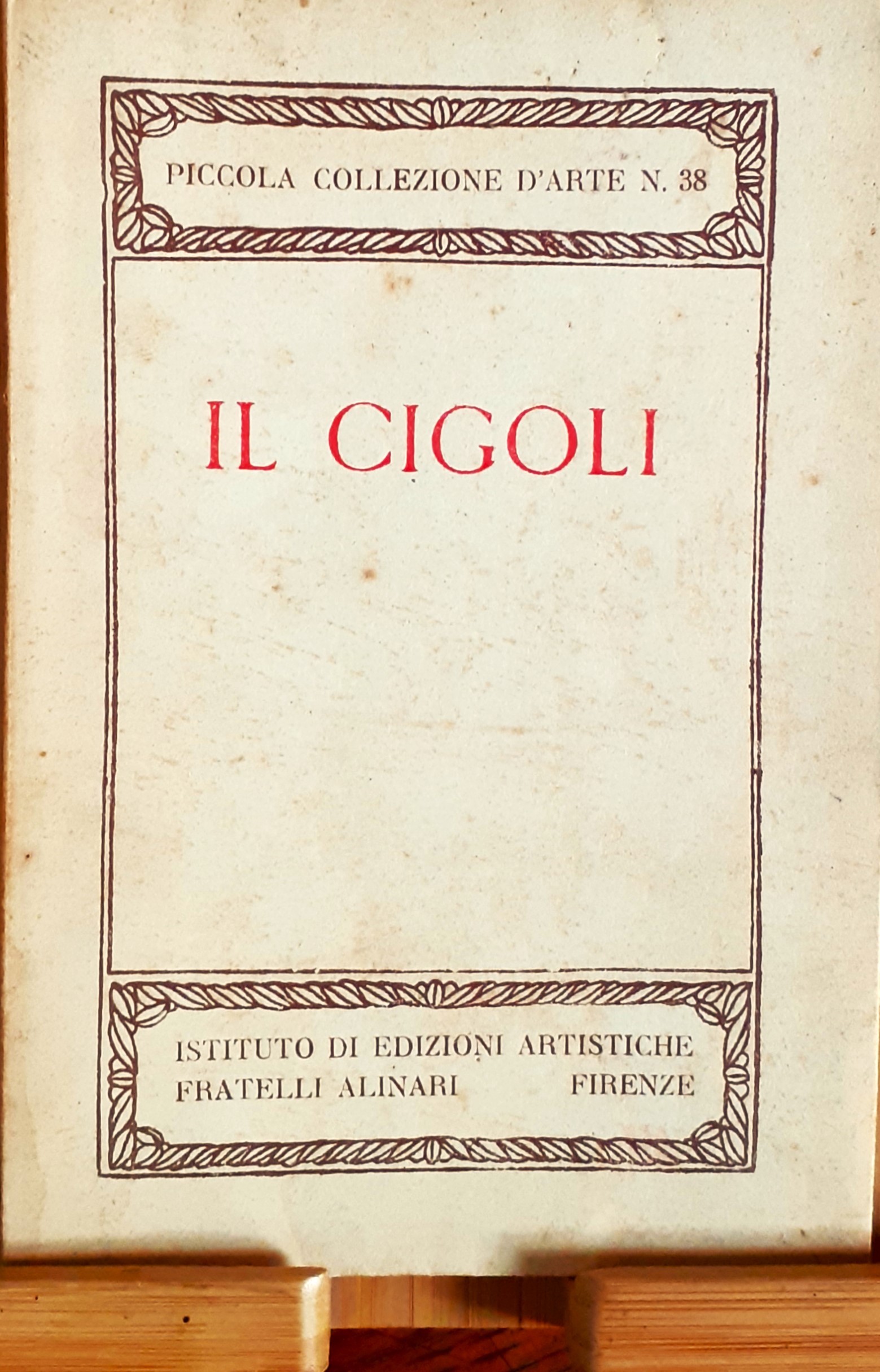 Il Cigoli Edizioni Alinari 1922